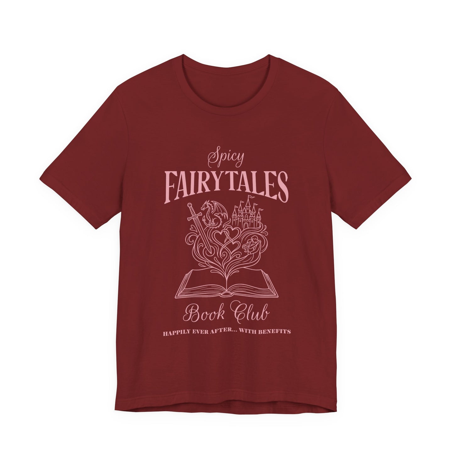 Spicy Fairytales Book Club T-Shirt – BookTok Romance Reader Graphic Tee on Bella Canvas