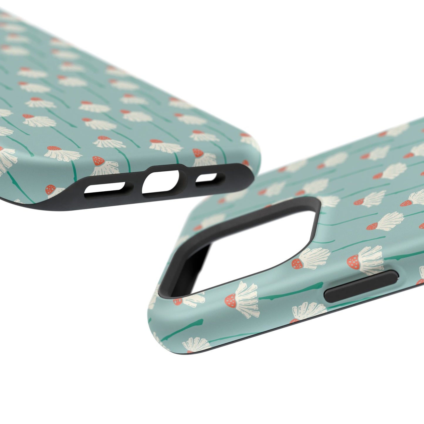 Cute White Floral Phone Case – Minimal Flower Aesthetic Case for iPhone & Samsung Galaxy