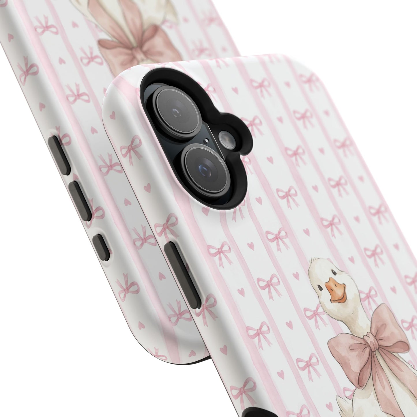 Coquette Goose Phone Case – Goose with Bow Aesthetic Case for iPhone & Samsung Galaxy