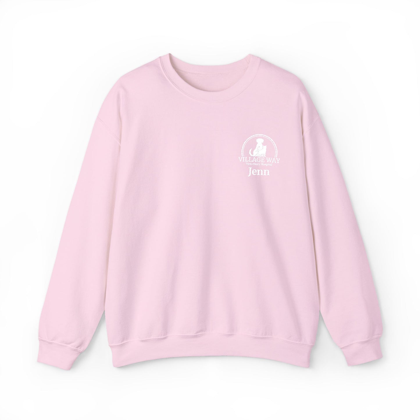 Village Way Vet Custom Name Crewneck Sweatshirt