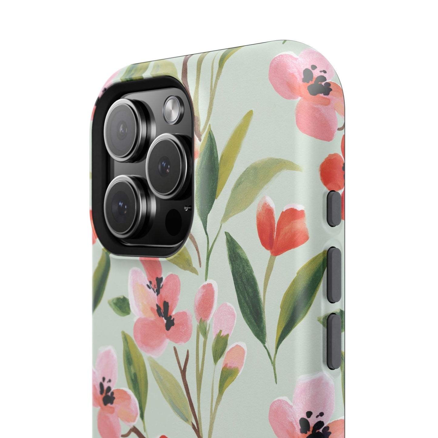 Coquette Floral Phone Case – Red & Pink Flower Aesthetic Case for iPhone & Samsung Galaxy