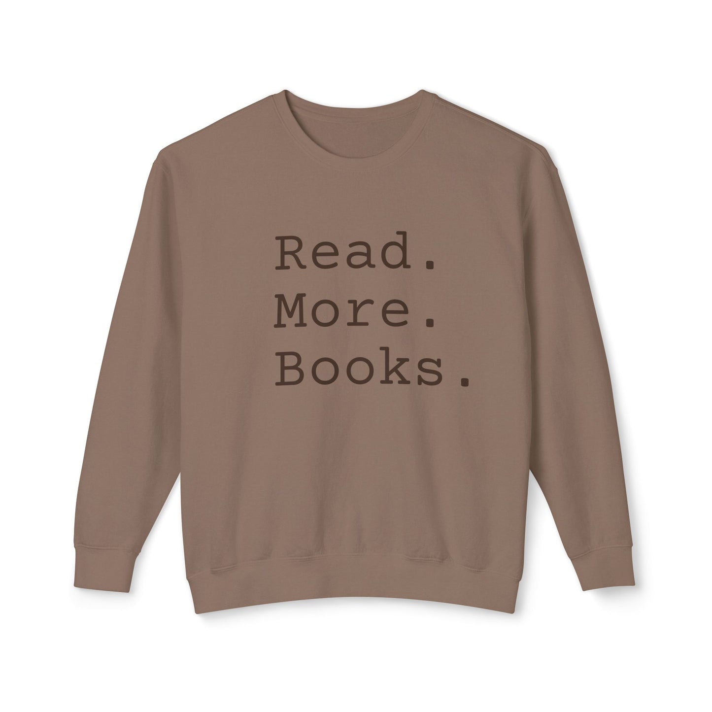 Read More Books Sweatshirt – Cozy Book Lover Crewneck on Comfort Colors