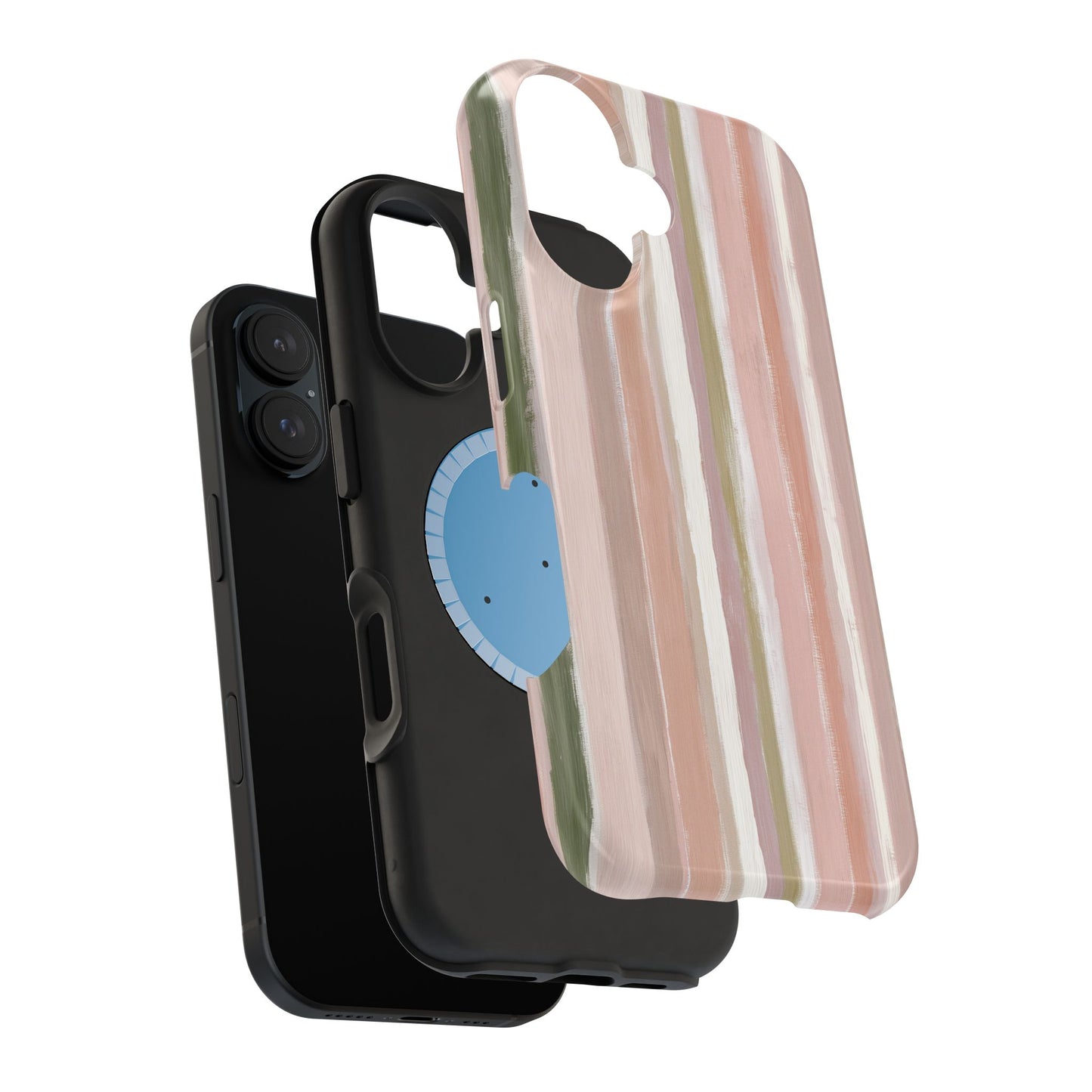 Coquette Pink Stripe Phone Case – Cute Aesthetic Striped Case for iPhone & Samsung Galaxy
