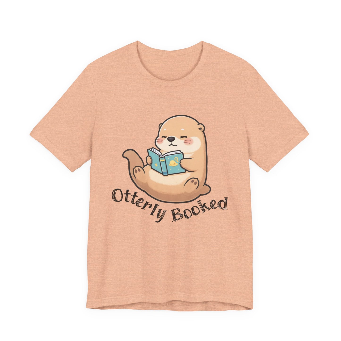 Otterly Booked T-Shirt – Cute Otter Reading Graphic Tee on Bella Canvas for Book Lovers