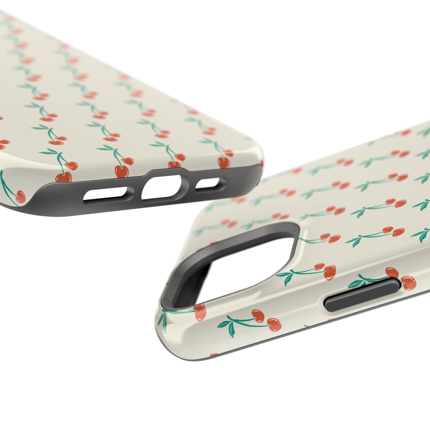 Coquette Cherry Phone Case – Cute Red Fruit Aesthetic Case for iPhone & Samsung Galaxy