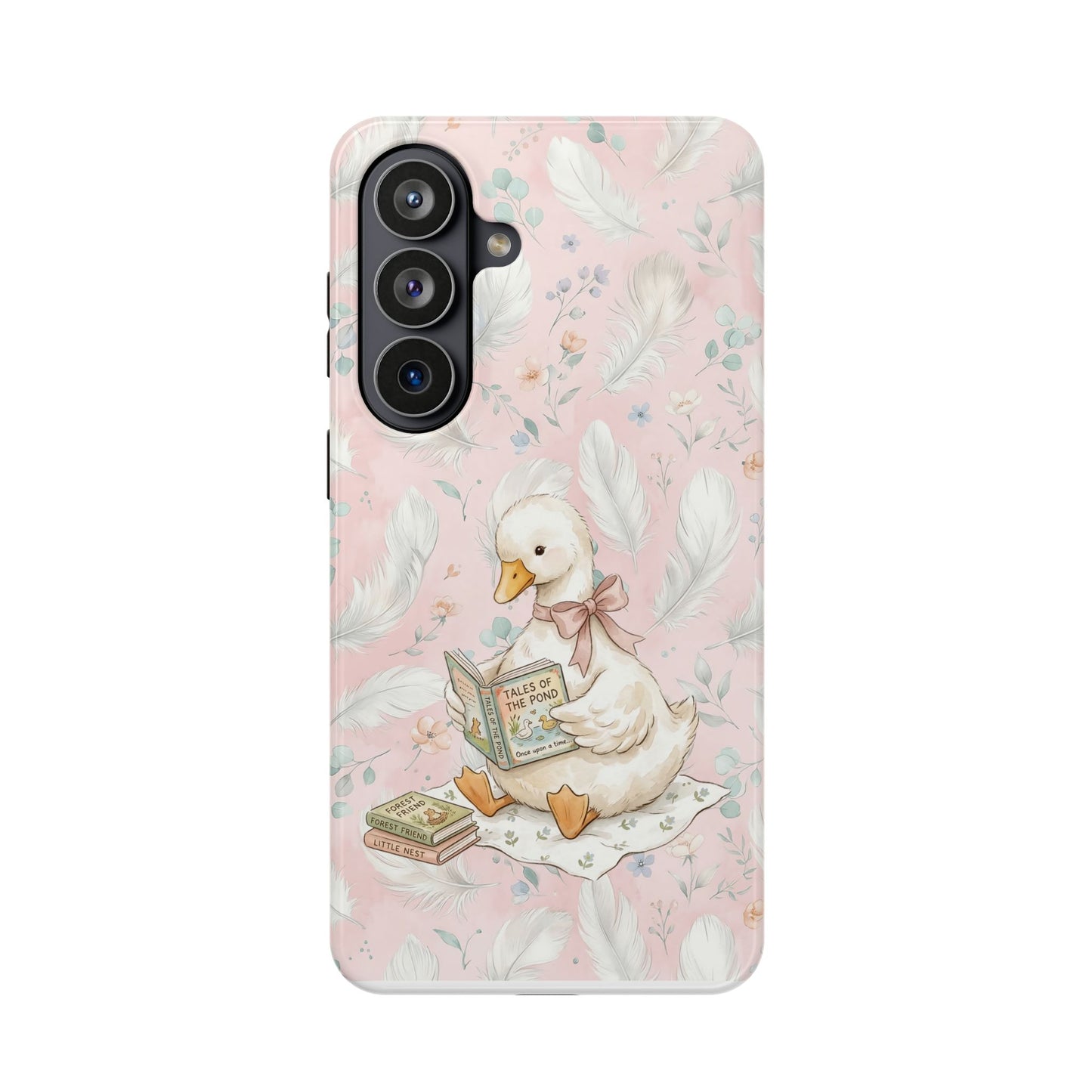 Coquette Goose Phone Case – Girly Goose Bow Aesthetic Case for iPhone & Samsung Galaxy