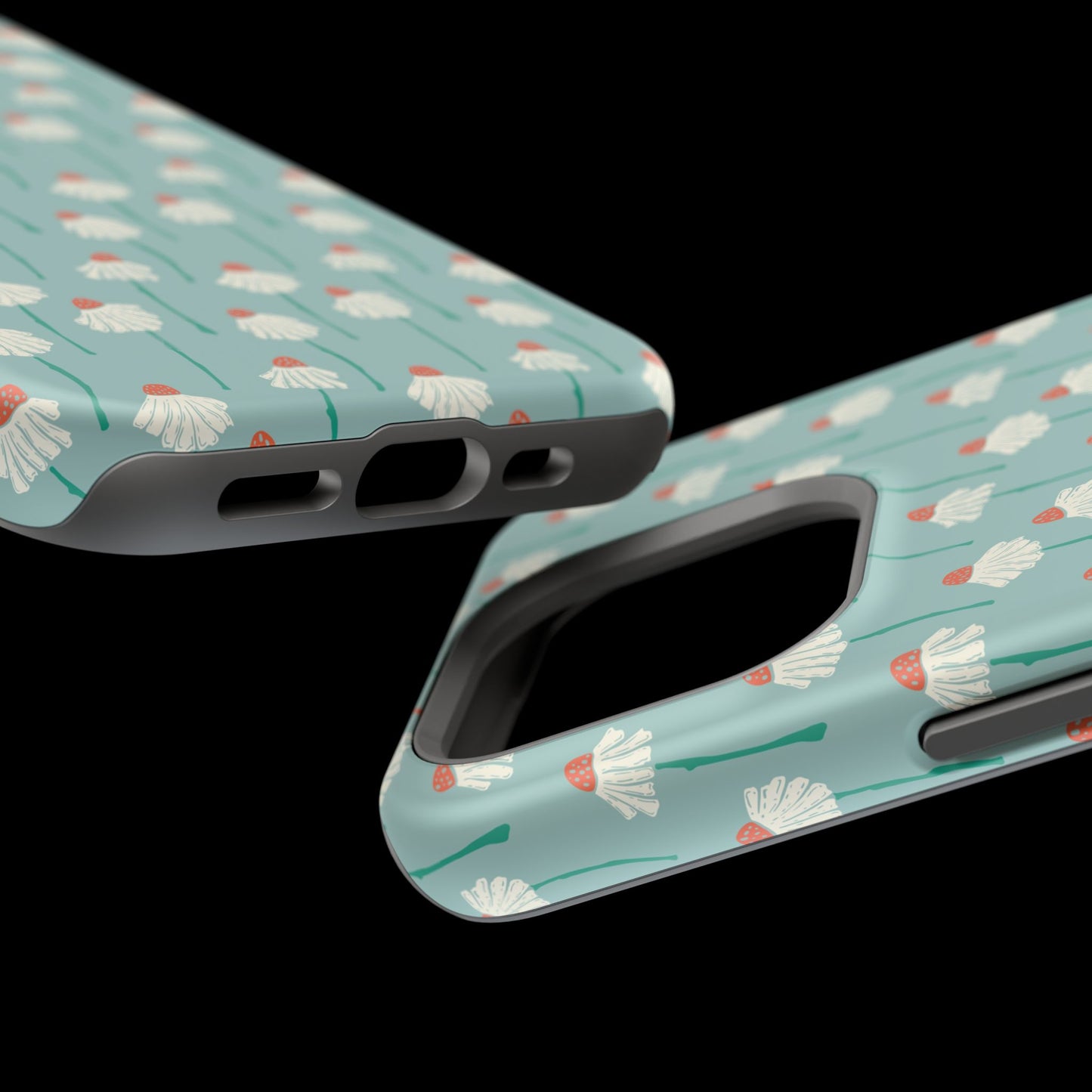 Cute White Floral Phone Case – Minimal Flower Aesthetic Case for iPhone & Samsung Galaxy