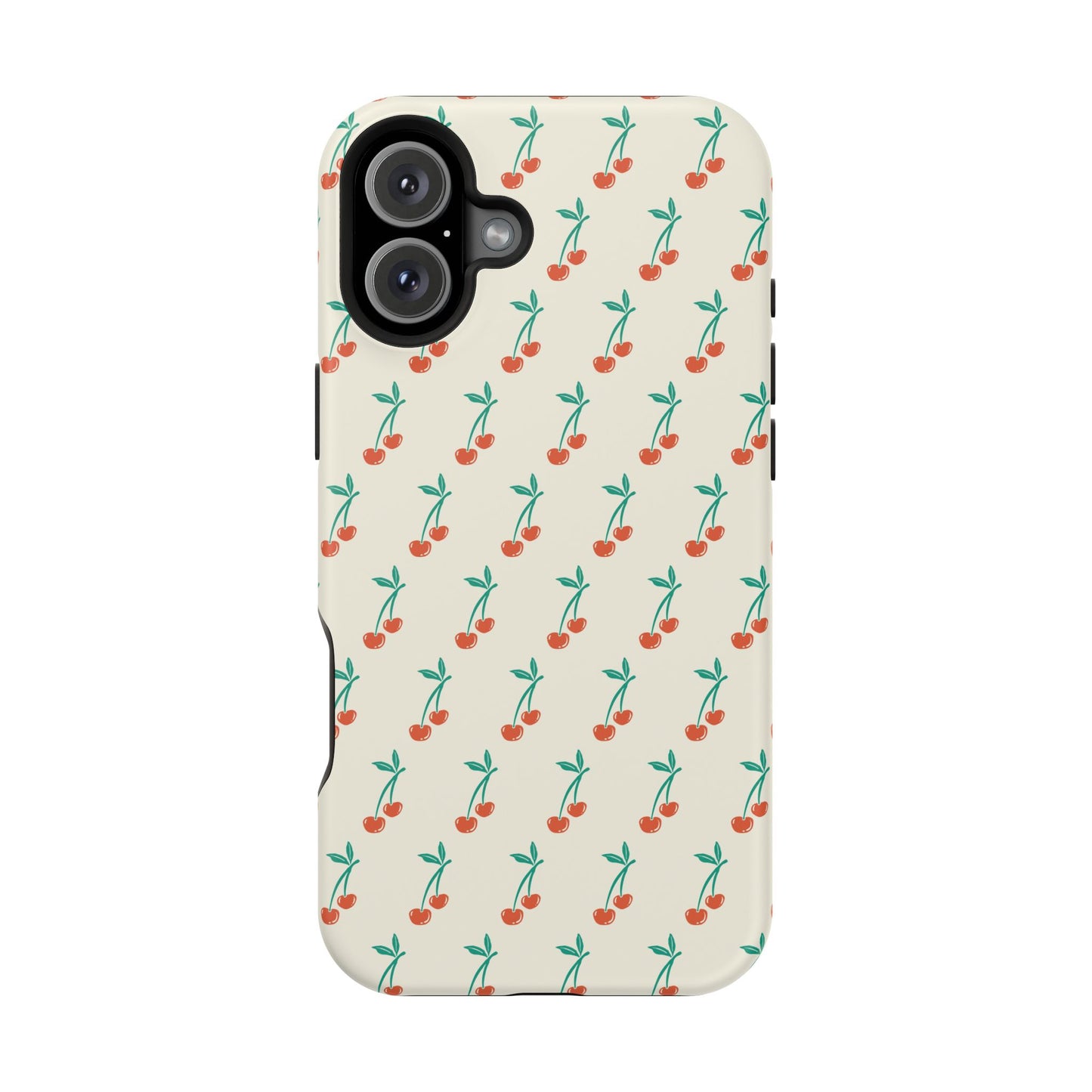 Coquette Cherry Phone Case – Cute Red Fruit Aesthetic Case for iPhone & Samsung Galaxy