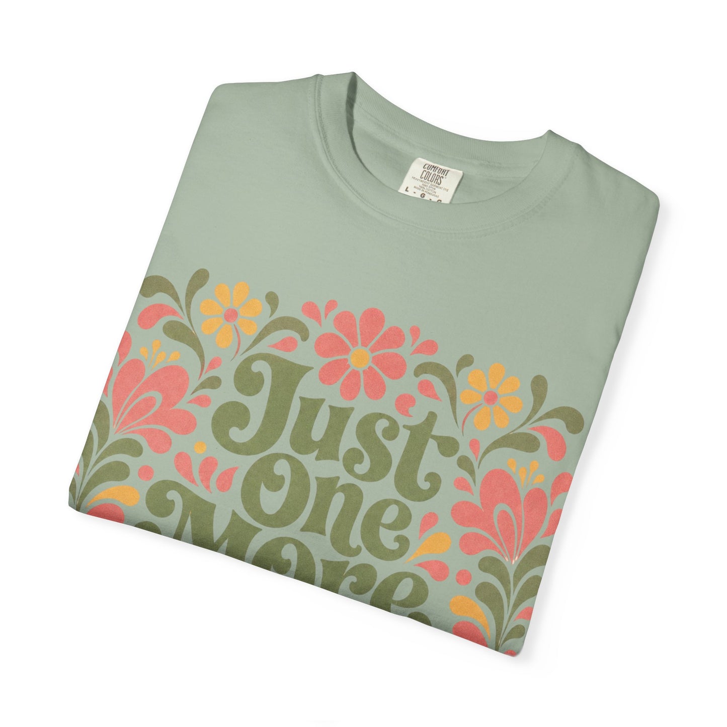 One More Chapter Floral T-Shirt – Cozy Book Lover Graphic Tee on Comfort Colors
