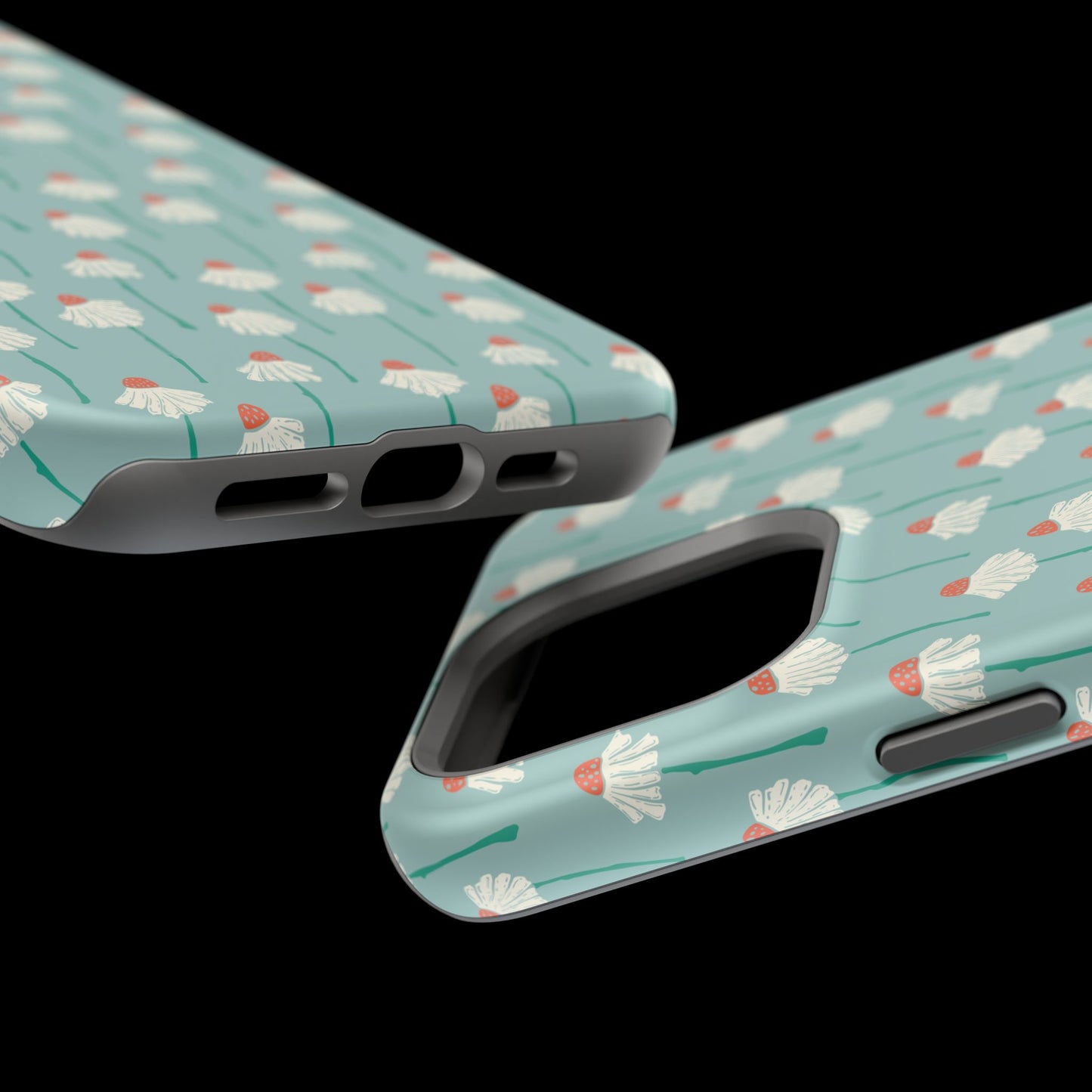 Cute White Floral Phone Case – Minimal Flower Aesthetic Case for iPhone & Samsung Galaxy