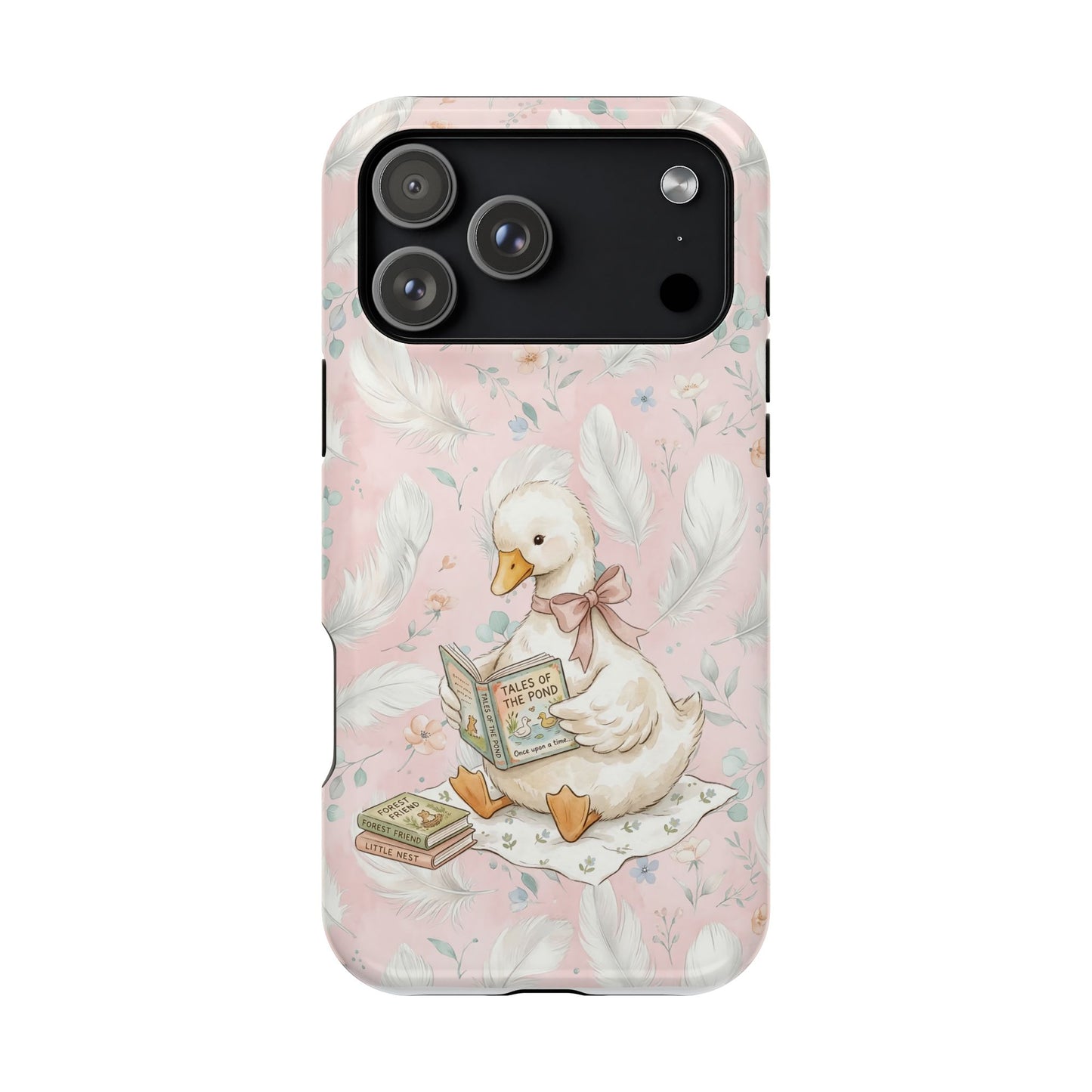 Coquette Goose Phone Case – Girly Goose Bow Aesthetic Case for iPhone & Samsung Galaxy