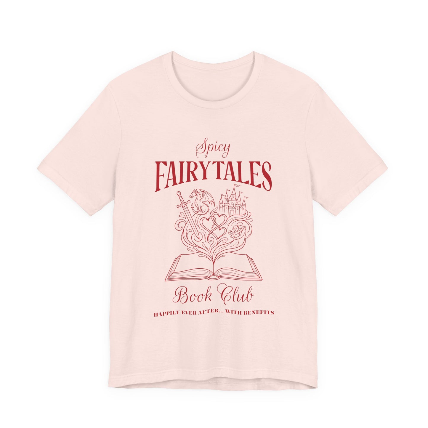 Spicy Fairytales Book Club T-Shirt – BookTok Romance Reader Graphic Tee on Bella Canvas
