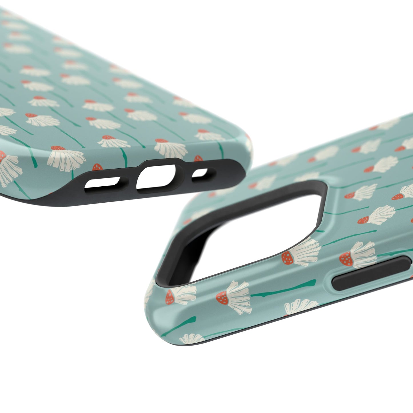 Cute White Floral Phone Case – Minimal Flower Aesthetic Case for iPhone & Samsung Galaxy