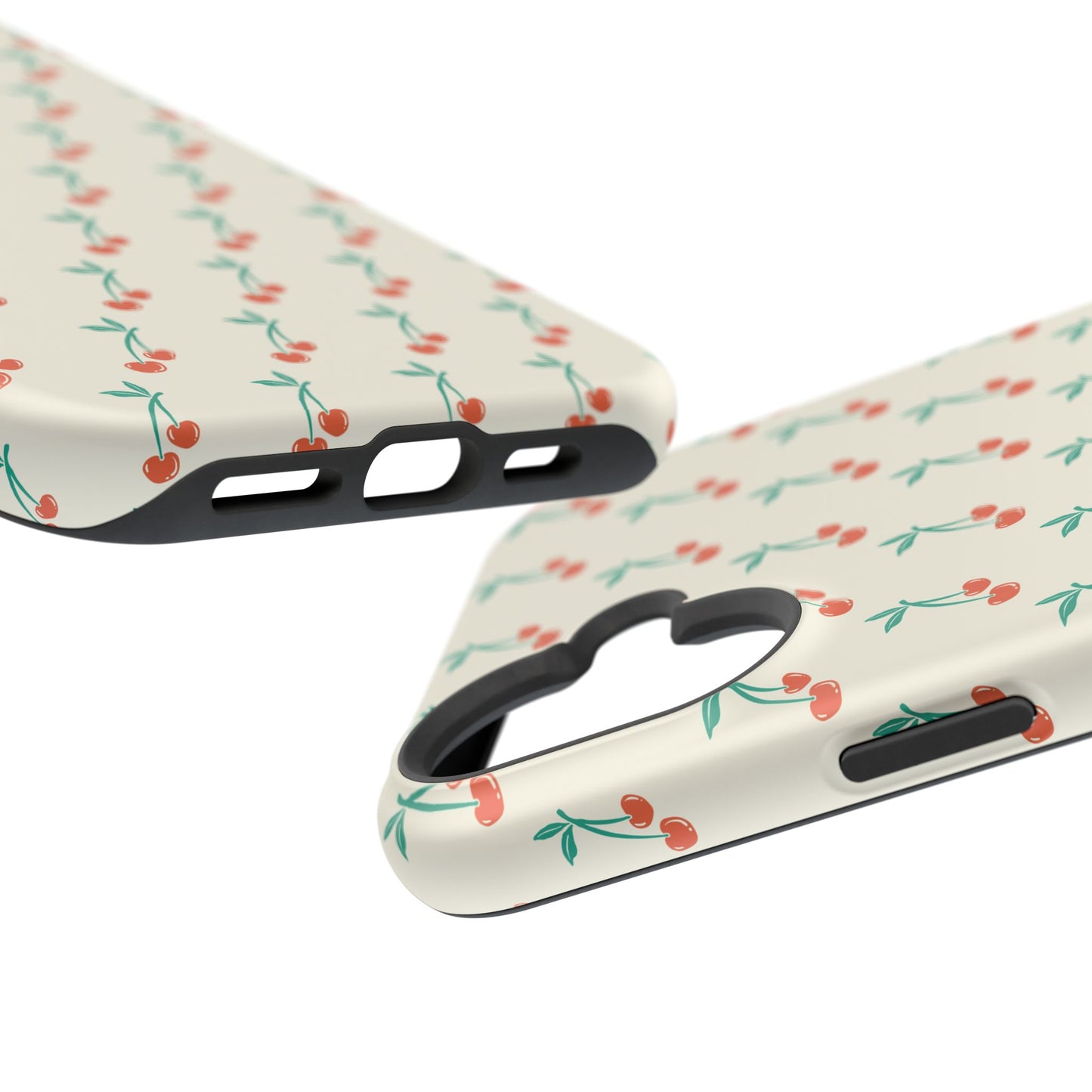 Coquette Cherry Phone Case – Cute Red Fruit Aesthetic Case for iPhone & Samsung Galaxy