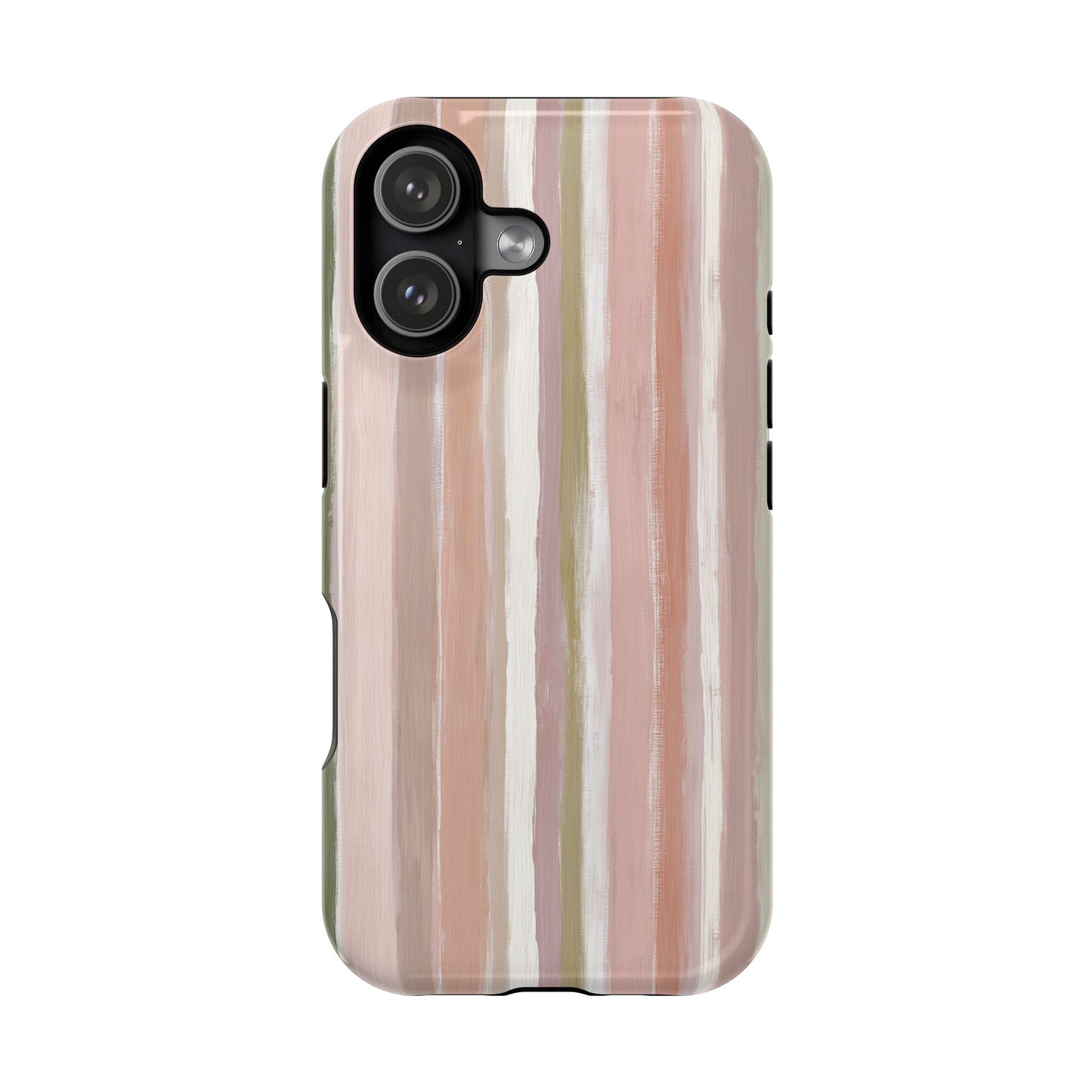 Coquette Pink Stripe Phone Case – Cute Aesthetic Striped Case for iPhone & Samsung Galaxy