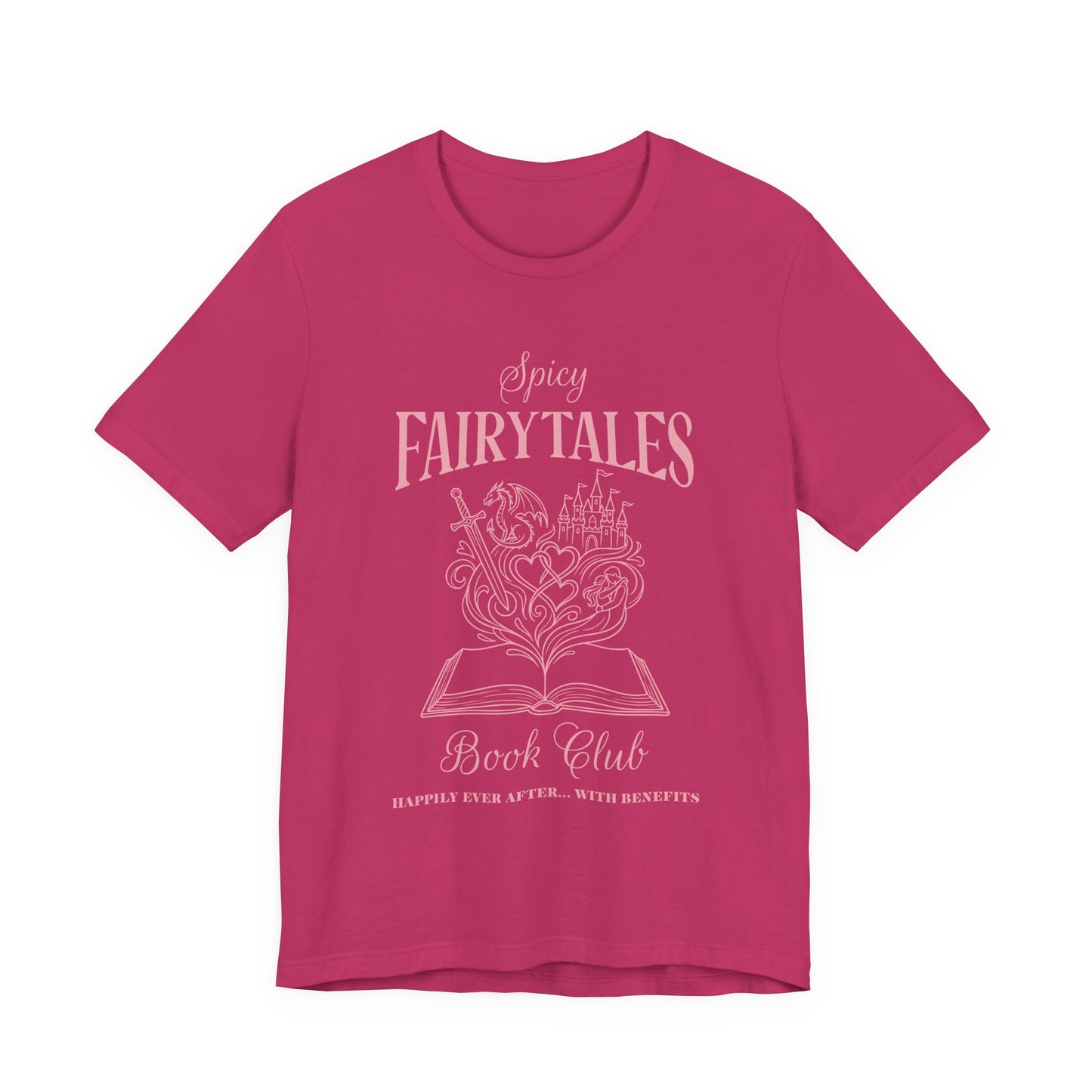 Spicy Fairytales Book Club T-Shirt – BookTok Romance Reader Graphic Tee on Bella Canvas