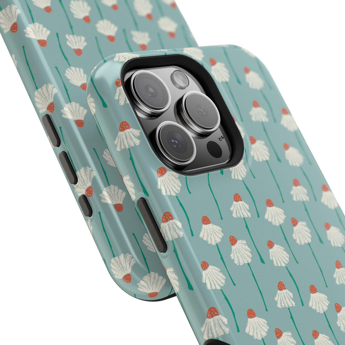 Cute White Floral Phone Case – Minimal Flower Aesthetic Case for iPhone & Samsung Galaxy