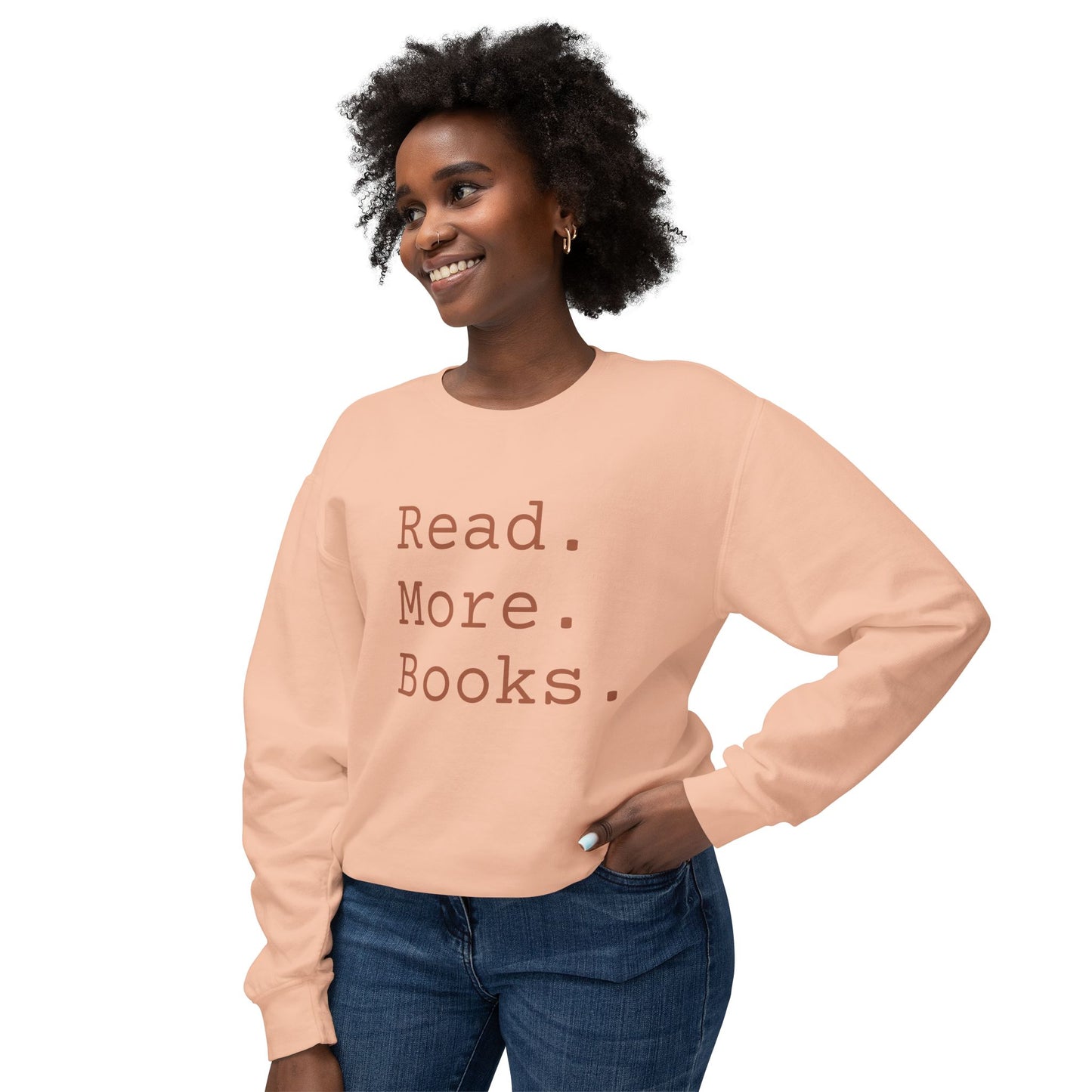 Read More Books Sweatshirt – Cozy Book Lover Crewneck on Comfort Colors