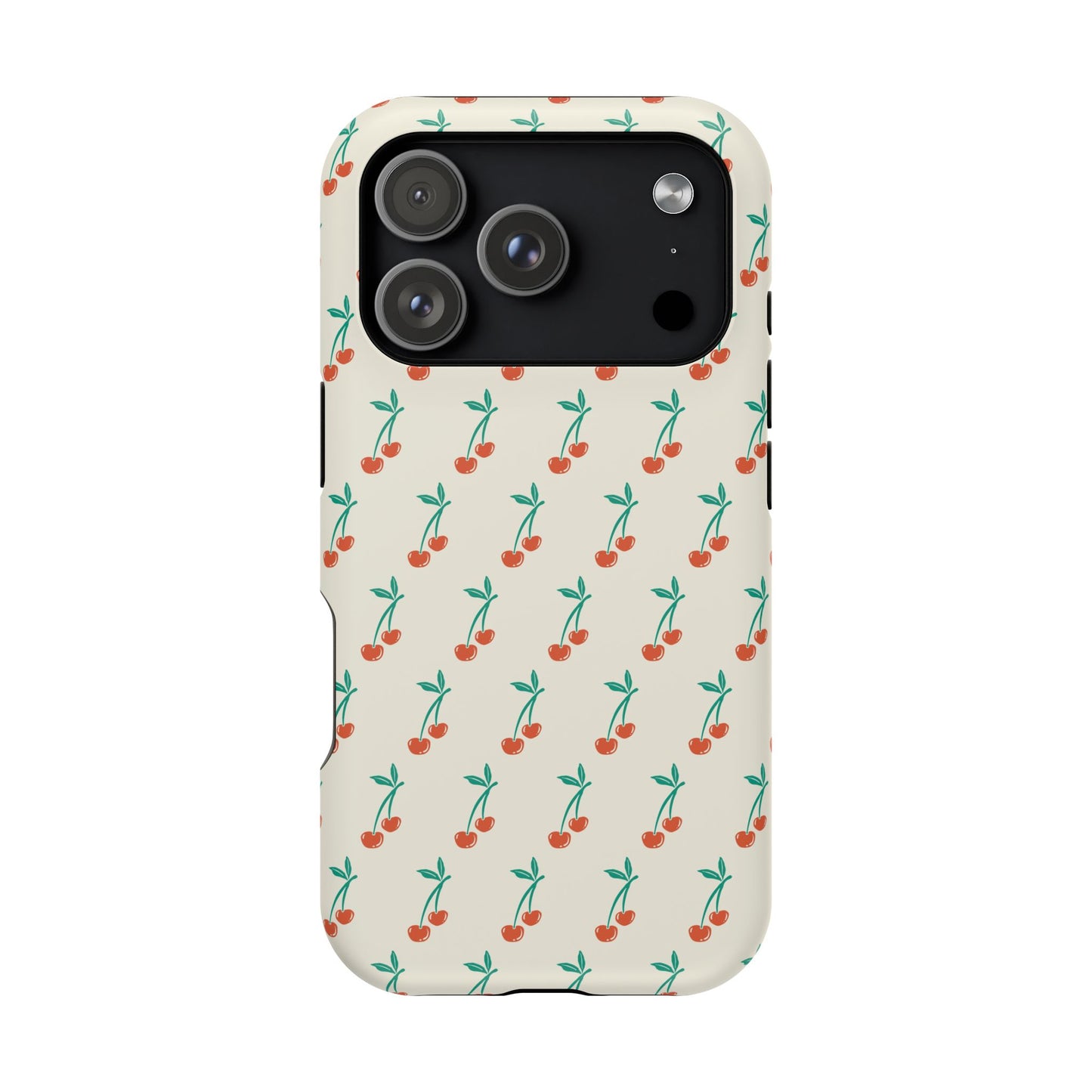 Coquette Cherry Phone Case – Cute Red Fruit Aesthetic Case for iPhone & Samsung Galaxy