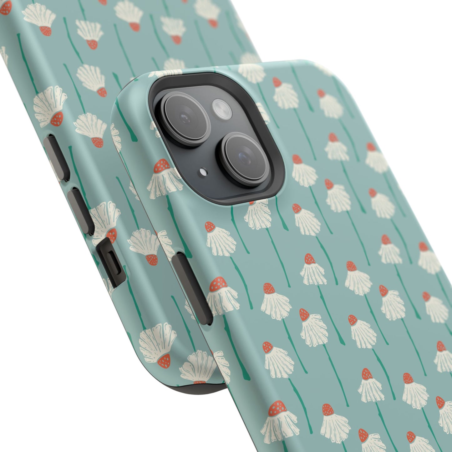 Cute White Floral Phone Case – Minimal Flower Aesthetic Case for iPhone & Samsung Galaxy