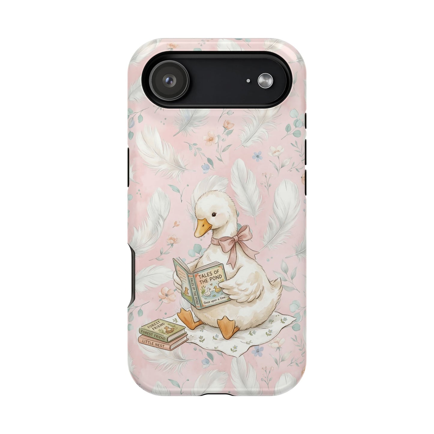 Coquette Goose Phone Case – Girly Goose Bow Aesthetic Case for iPhone & Samsung Galaxy