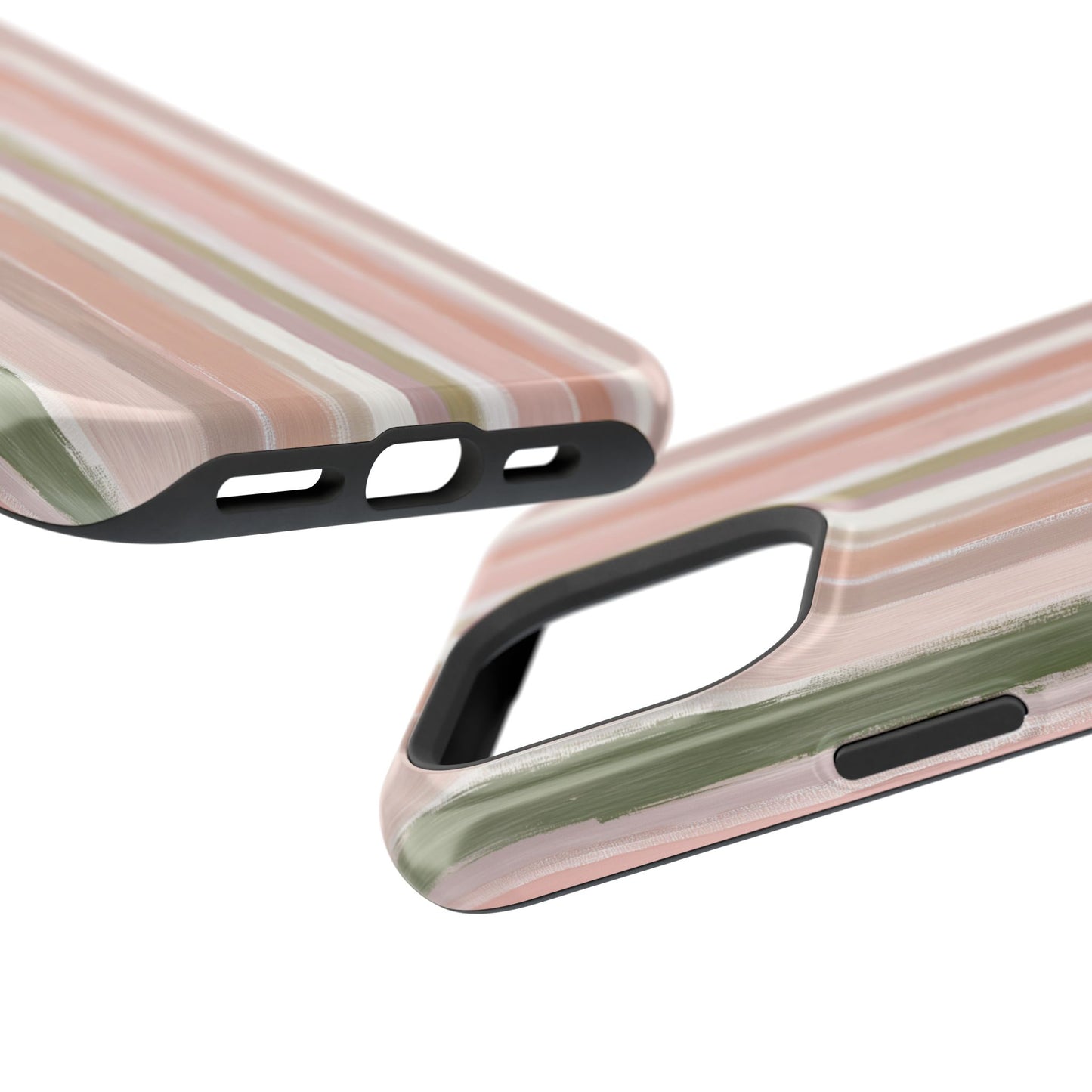 Coquette Pink Stripe Phone Case – Cute Aesthetic Striped Case for iPhone & Samsung Galaxy