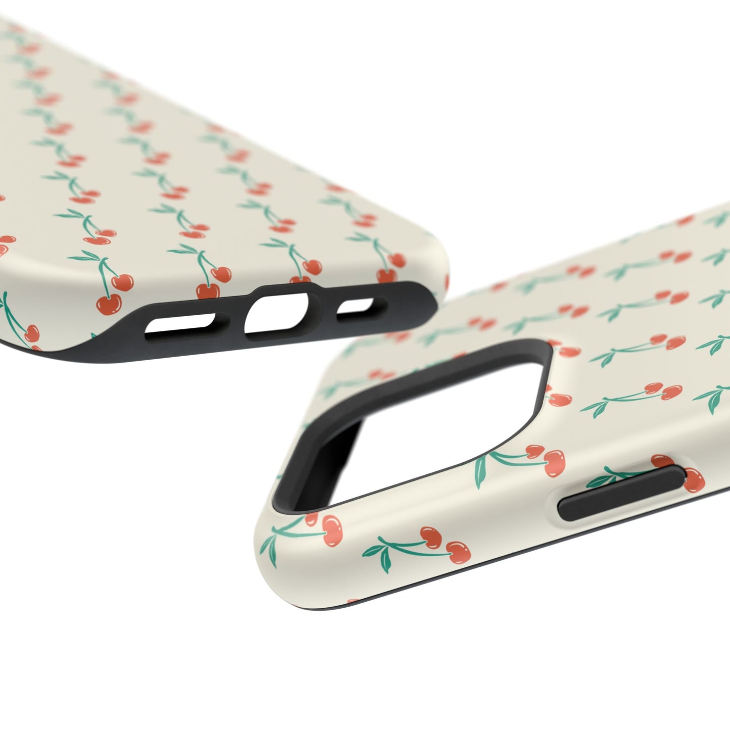 Coquette Cherry Phone Case – Cute Red Fruit Aesthetic Case for iPhone & Samsung Galaxy