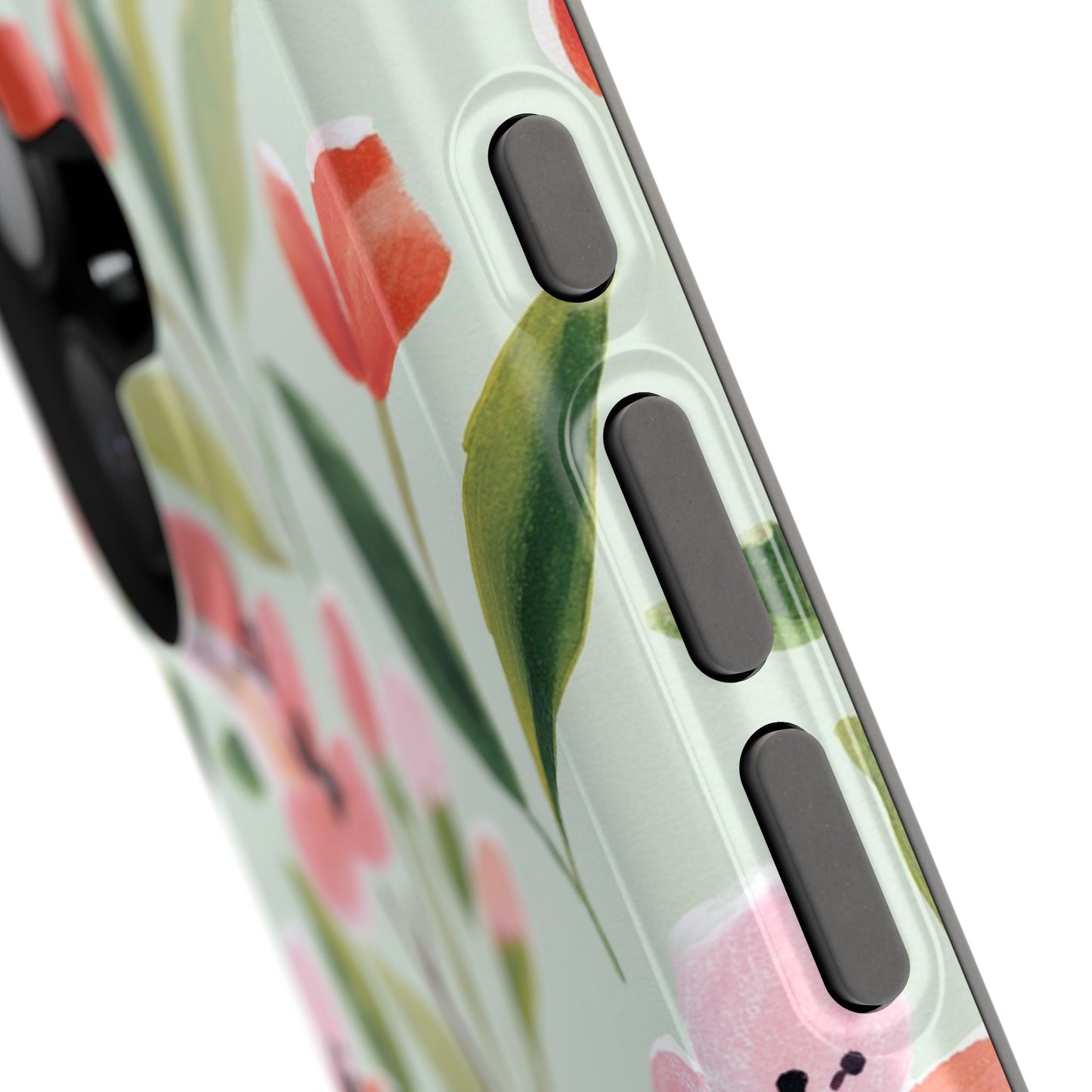 Coquette Floral Phone Case – Red & Pink Flower Aesthetic Case for iPhone & Samsung Galaxy