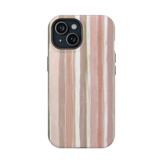 Coquette Pink Stripe Phone Case – Cute Aesthetic Striped Case for iPhone & Samsung Galaxy