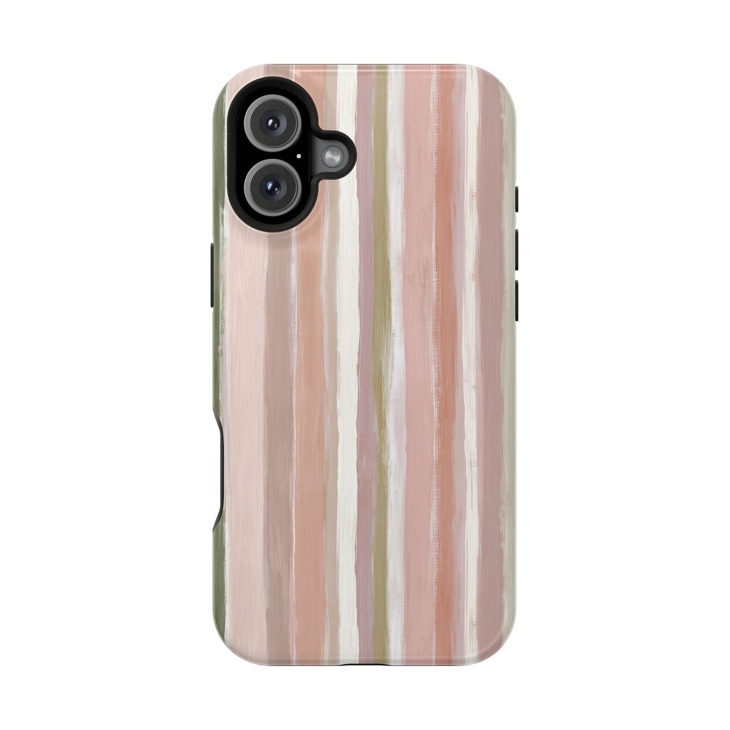 Coquette Pink Stripe Phone Case – Cute Aesthetic Striped Case for iPhone & Samsung Galaxy