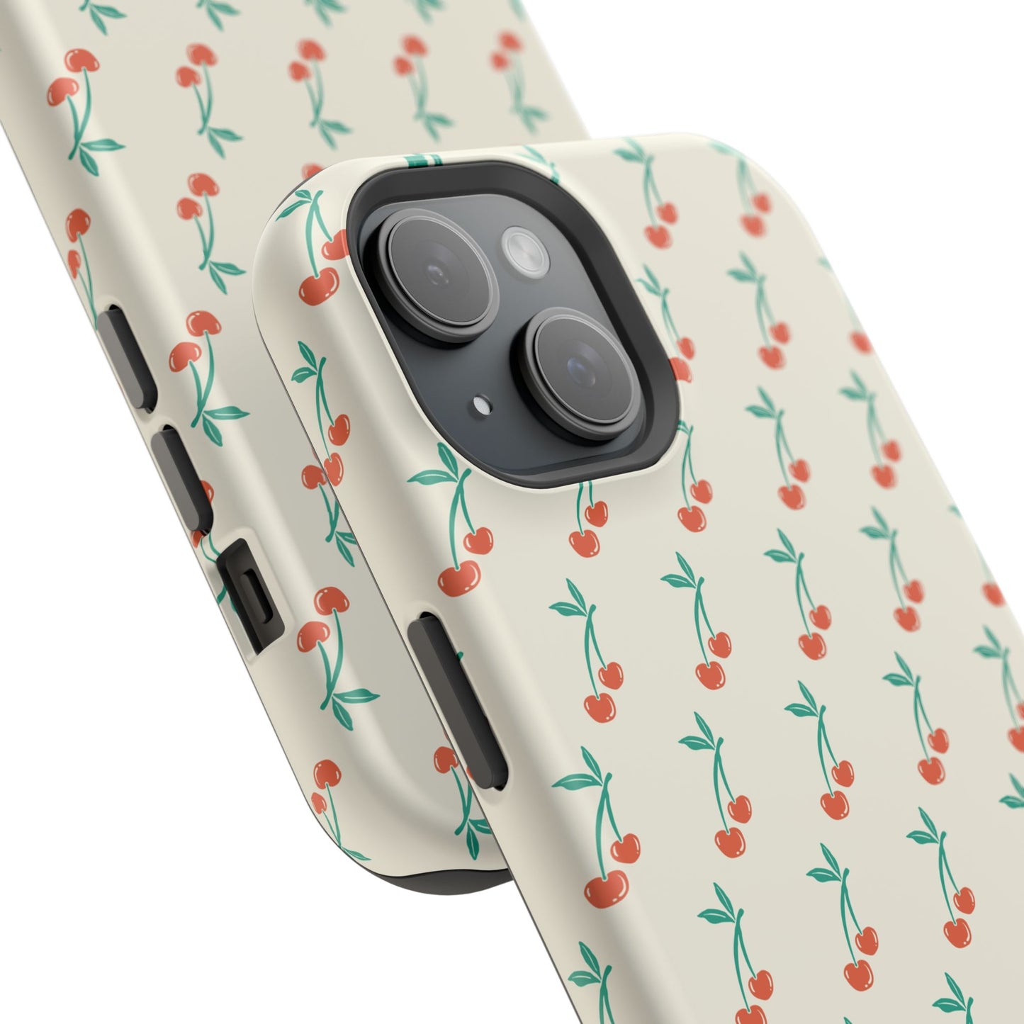 Coquette Cherry Phone Case – Cute Red Fruit Aesthetic Case for iPhone & Samsung Galaxy
