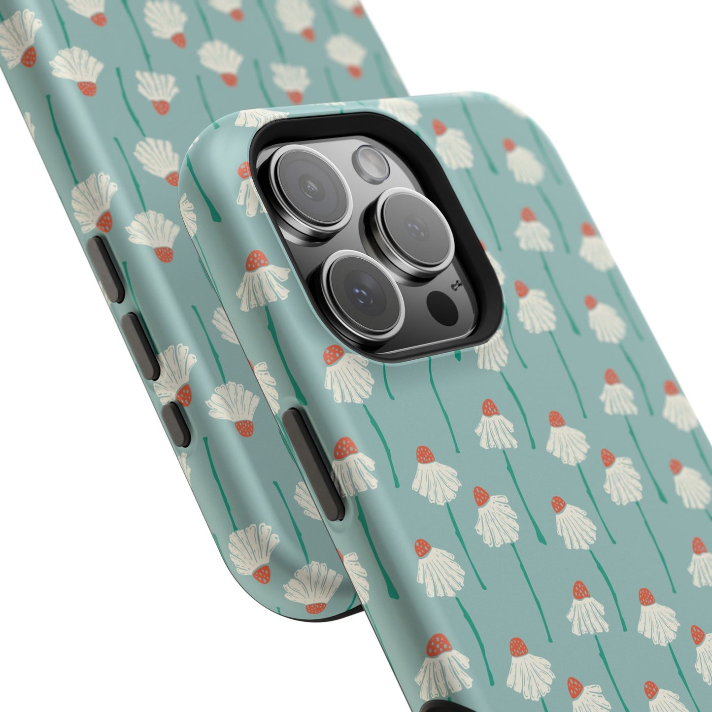 Cute White Floral Phone Case – Minimal Flower Aesthetic Case for iPhone & Samsung Galaxy