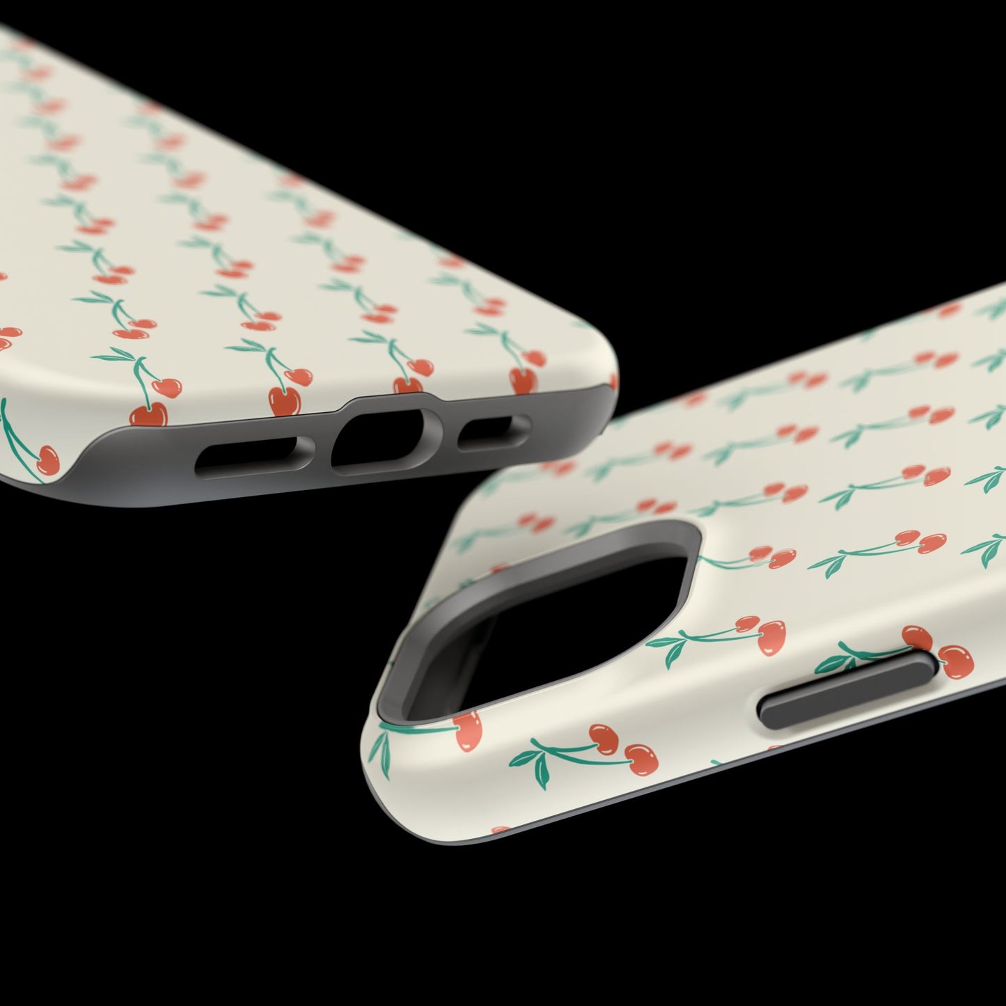 Coquette Cherry Phone Case – Cute Red Fruit Aesthetic Case for iPhone & Samsung Galaxy