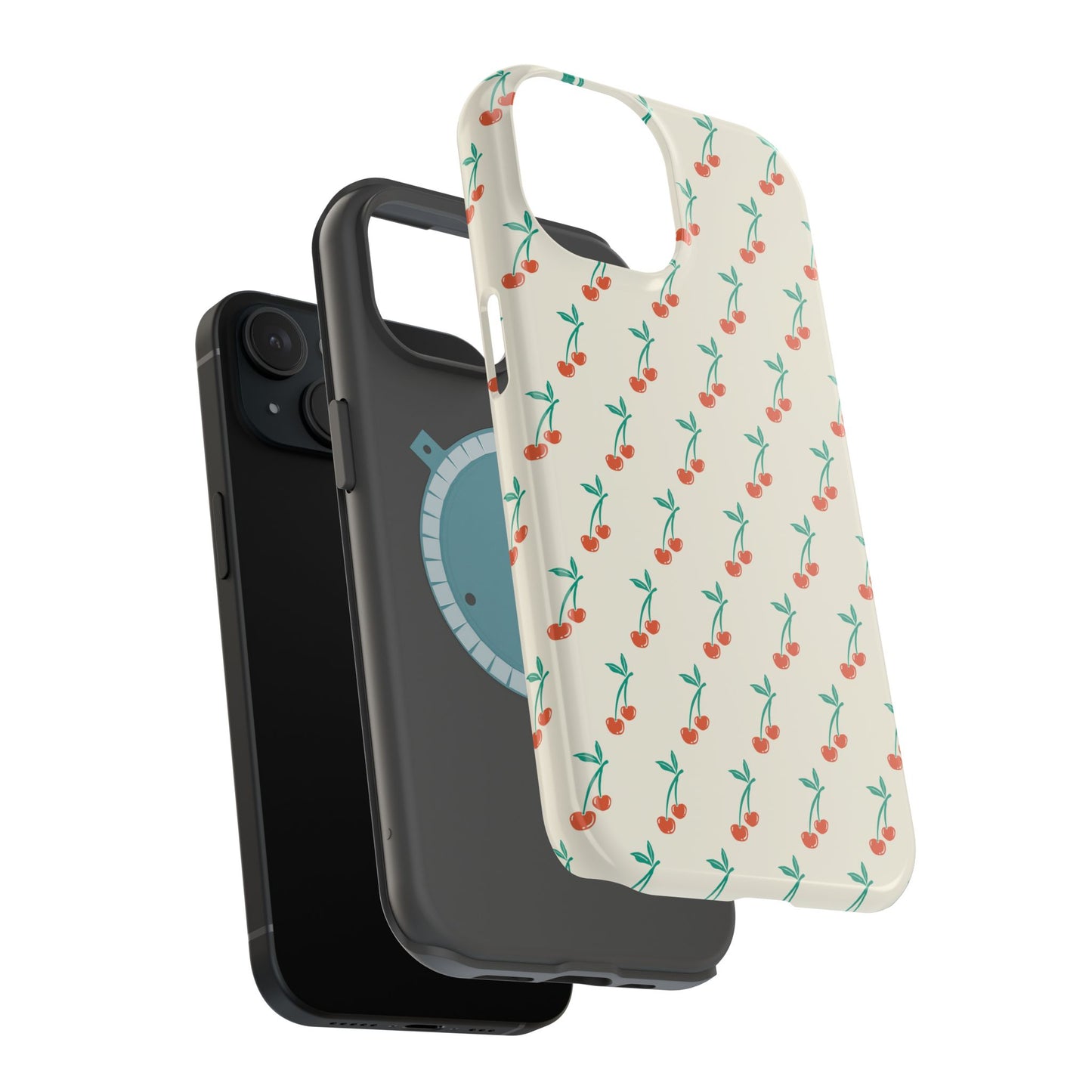 Coquette Cherry Phone Case – Cute Red Fruit Aesthetic Case for iPhone & Samsung Galaxy