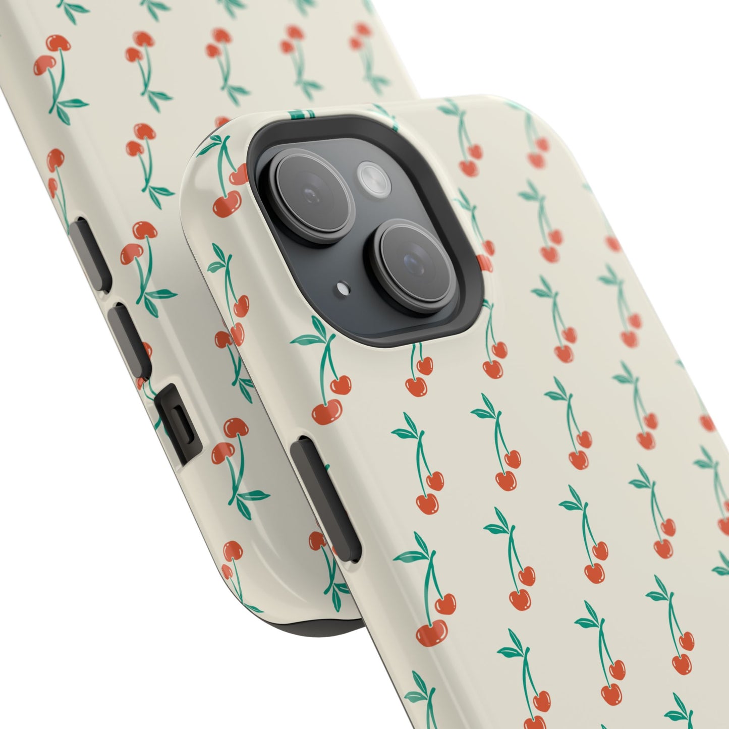 Coquette Cherry Phone Case – Cute Red Fruit Aesthetic Case for iPhone & Samsung Galaxy
