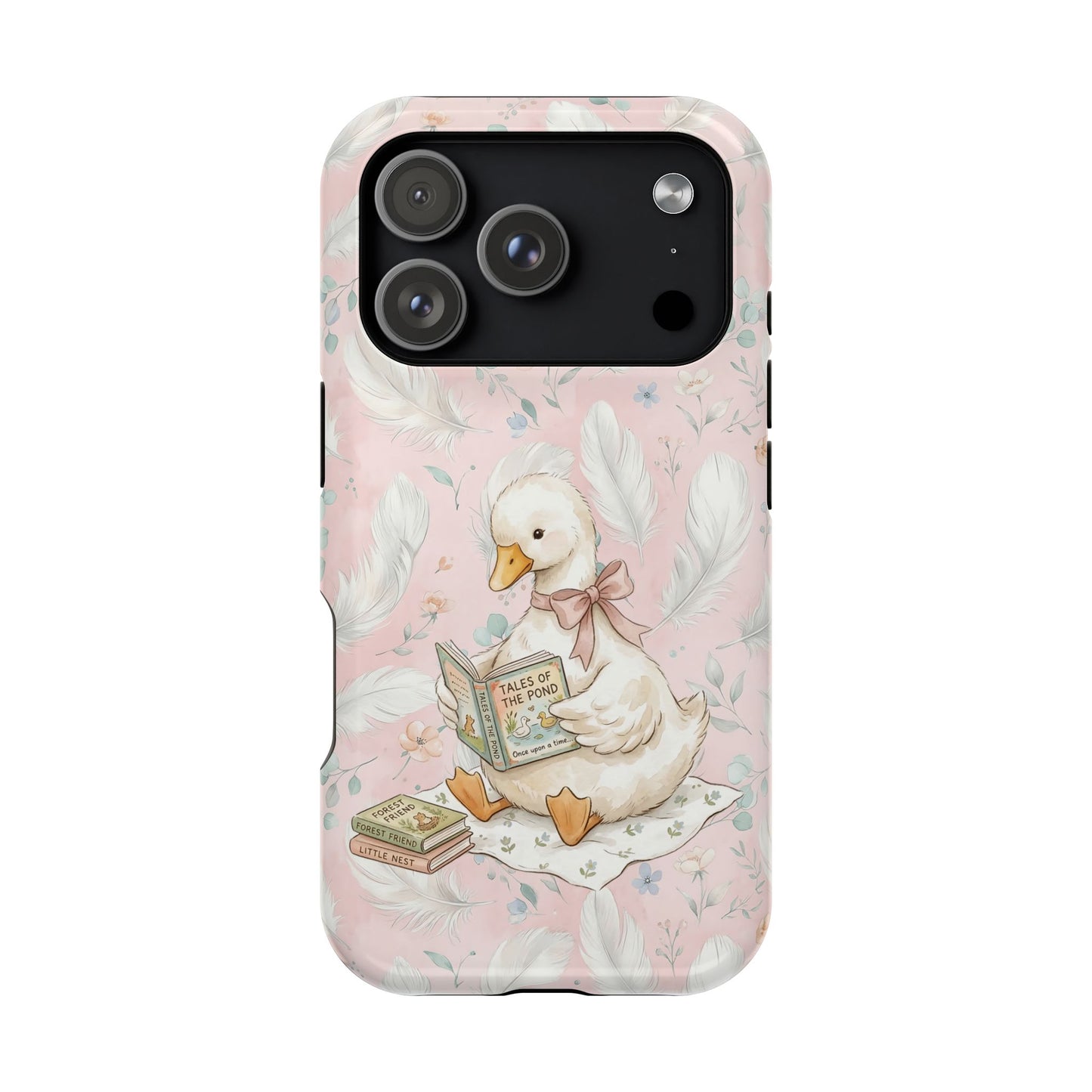 Coquette Goose Phone Case – Girly Goose Bow Aesthetic Case for iPhone & Samsung Galaxy