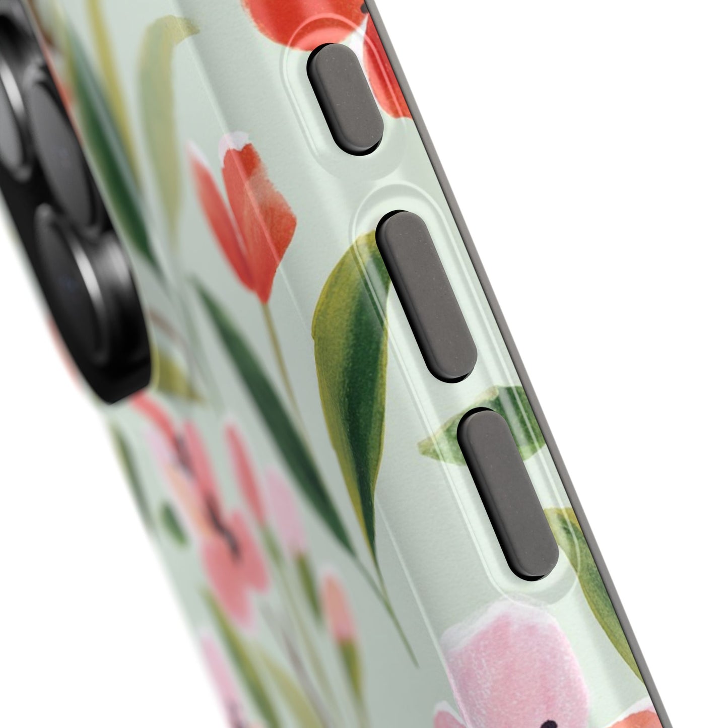 Coquette Floral Phone Case – Red & Pink Flower Aesthetic Case for iPhone & Samsung Galaxy