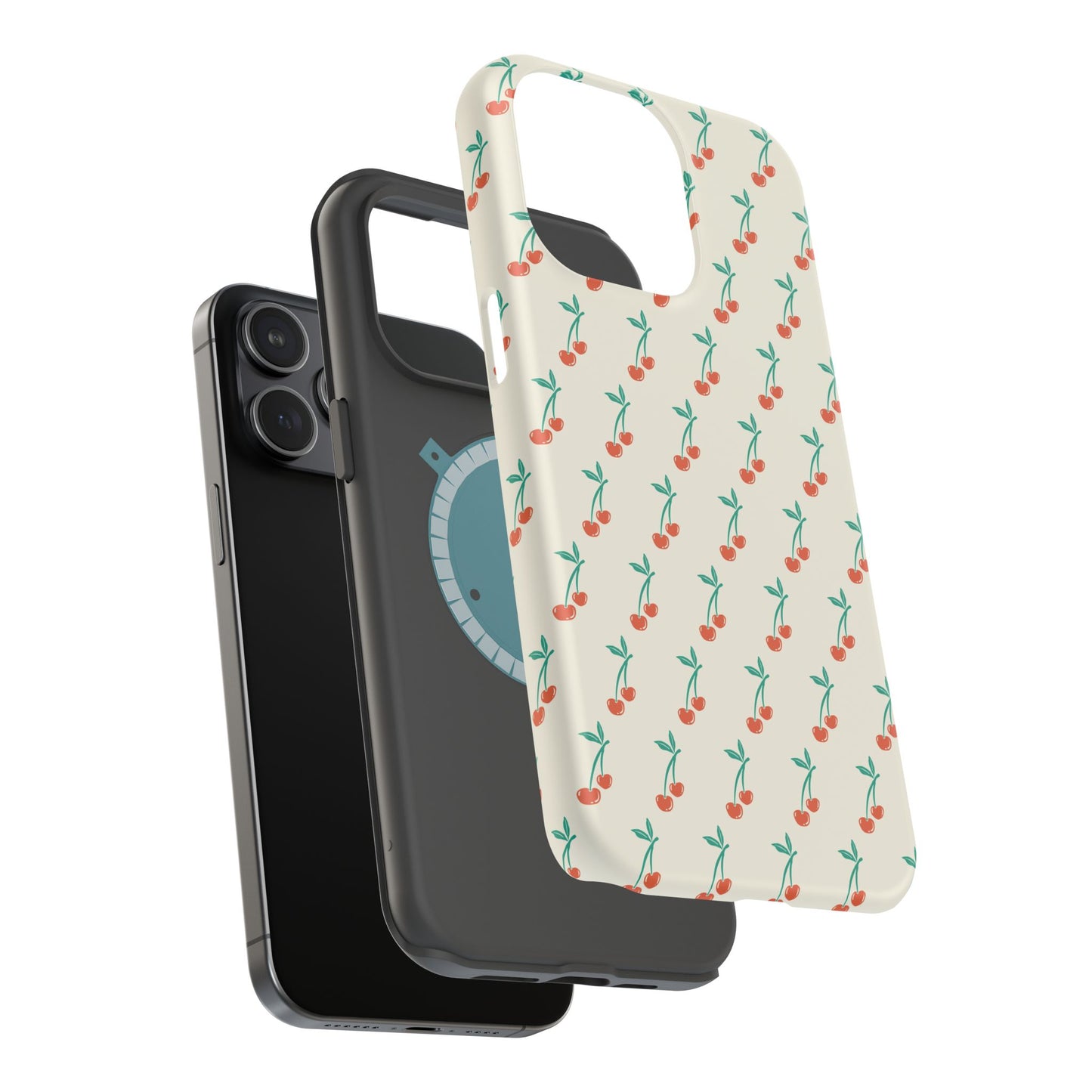 Coquette Cherry Phone Case – Cute Red Fruit Aesthetic Case for iPhone & Samsung Galaxy