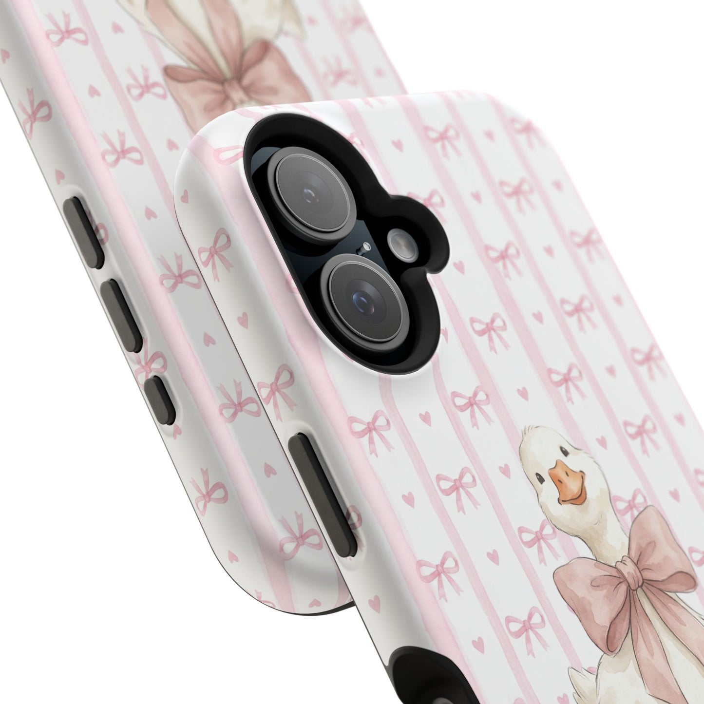 Coquette Goose Phone Case – Goose with Bow Aesthetic Case for iPhone & Samsung Galaxy