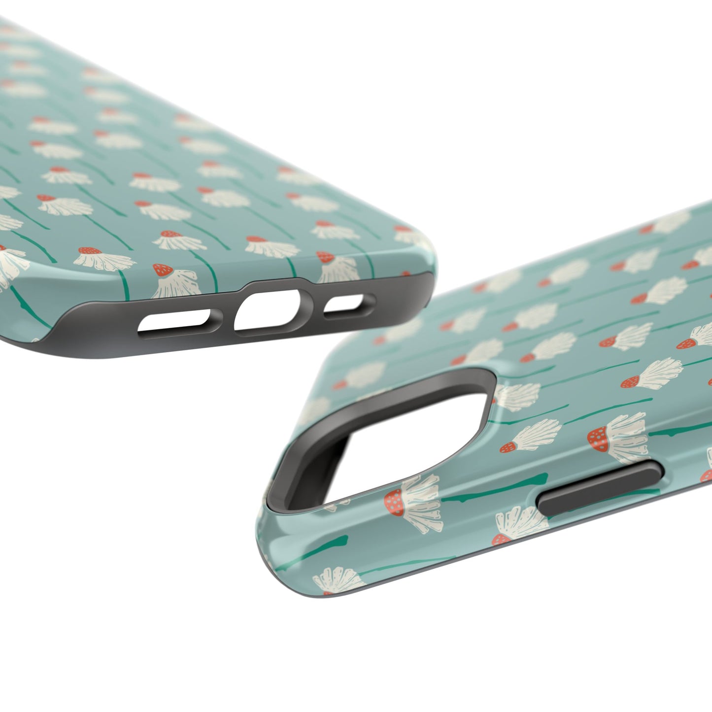 Cute White Floral Phone Case – Minimal Flower Aesthetic Case for iPhone & Samsung Galaxy