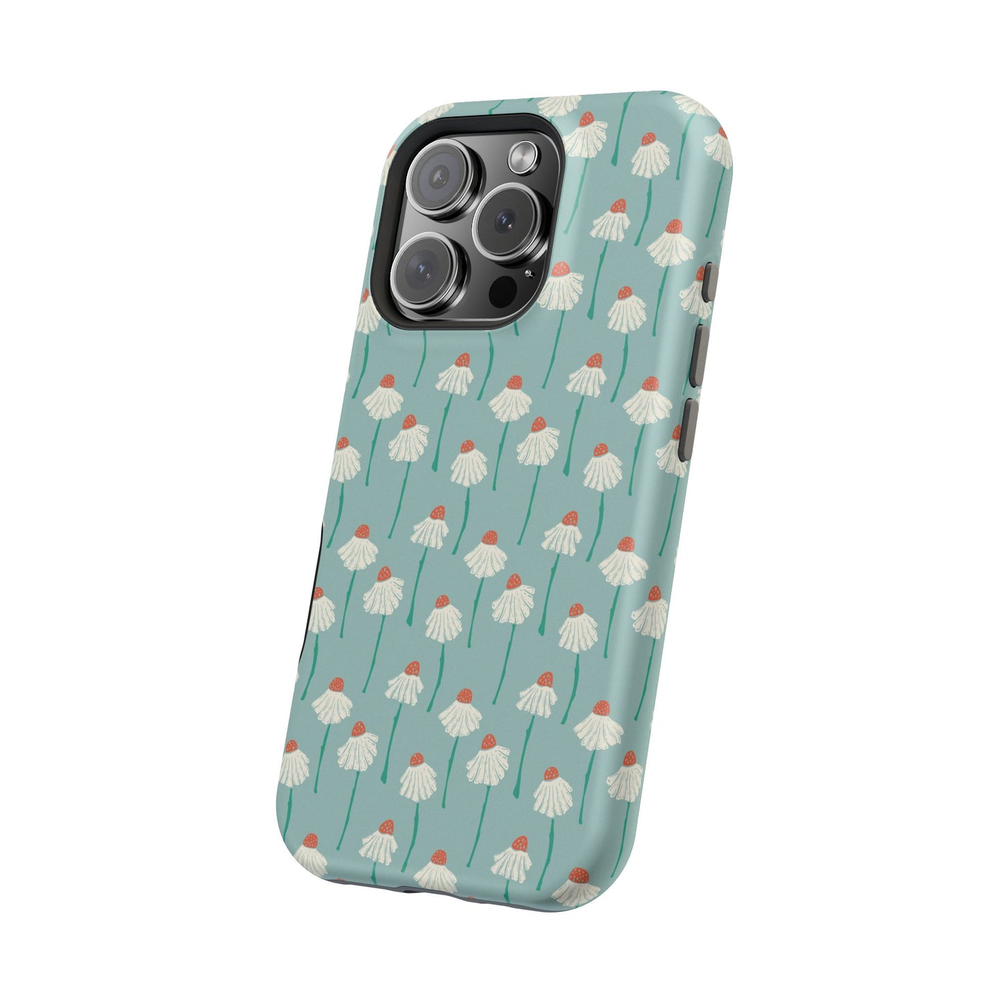 Cute White Floral Phone Case – Minimal Flower Aesthetic Case for iPhone & Samsung Galaxy
