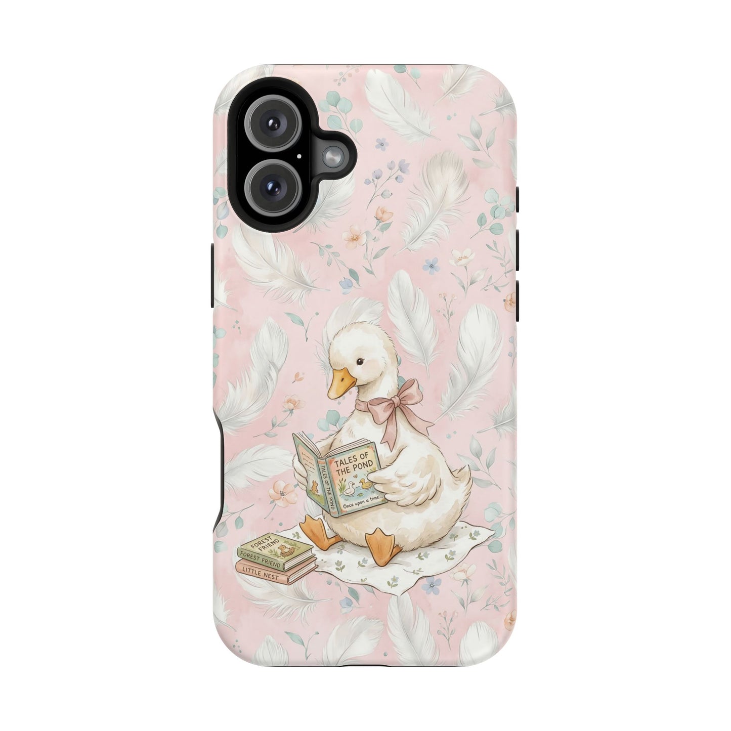 Coquette Goose Phone Case – Girly Goose Bow Aesthetic Case for iPhone & Samsung Galaxy