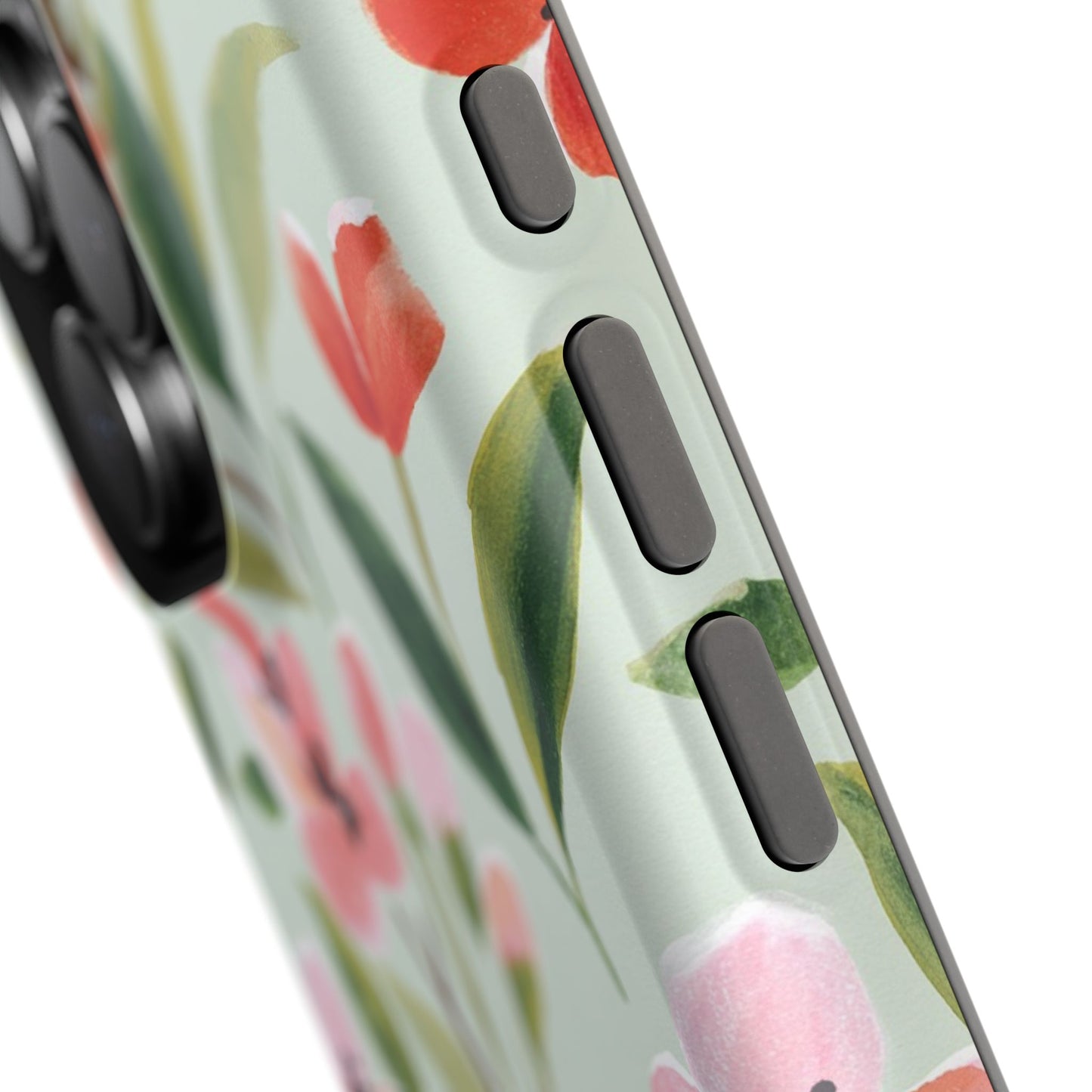 Coquette Floral Phone Case – Red & Pink Flower Aesthetic Case for iPhone & Samsung Galaxy