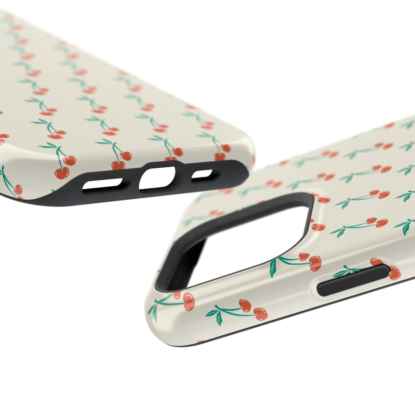 Coquette Cherry Phone Case – Cute Red Fruit Aesthetic Case for iPhone & Samsung Galaxy