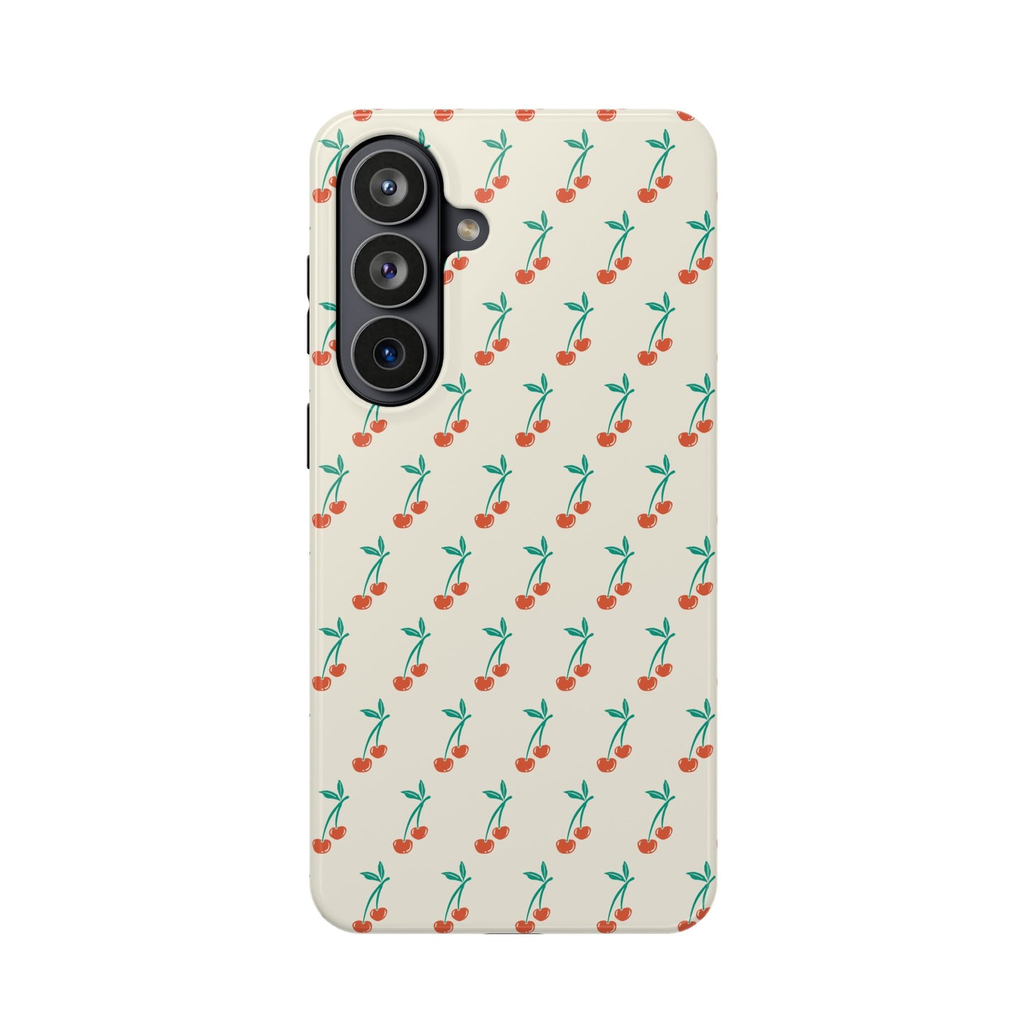 Coquette Cherry Phone Case – Cute Red Fruit Aesthetic Case for iPhone & Samsung Galaxy