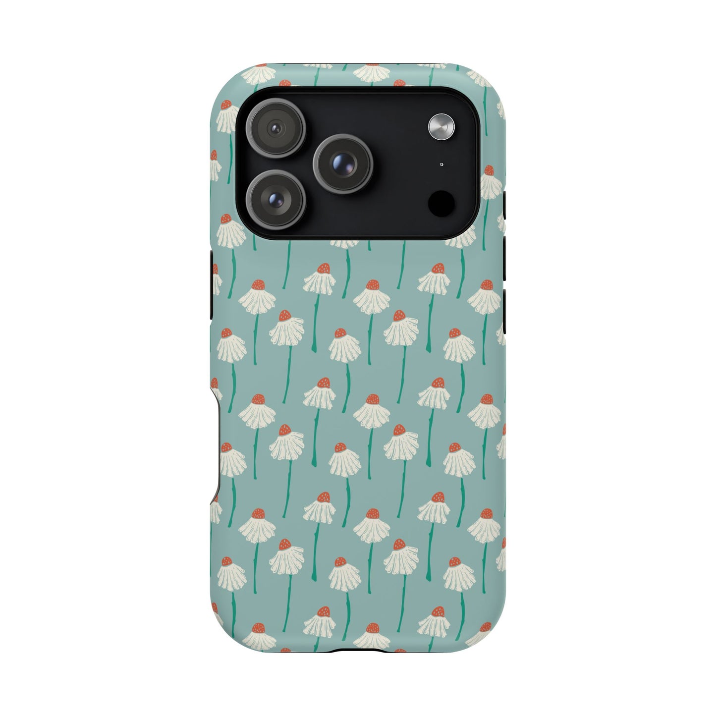 Cute White Floral Phone Case – Minimal Flower Aesthetic Case for iPhone & Samsung Galaxy