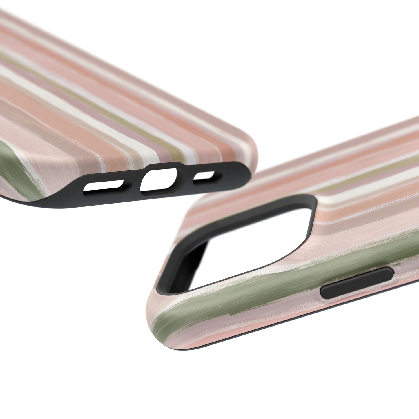 Coquette Pink Stripe Phone Case – Cute Aesthetic Striped Case for iPhone & Samsung Galaxy