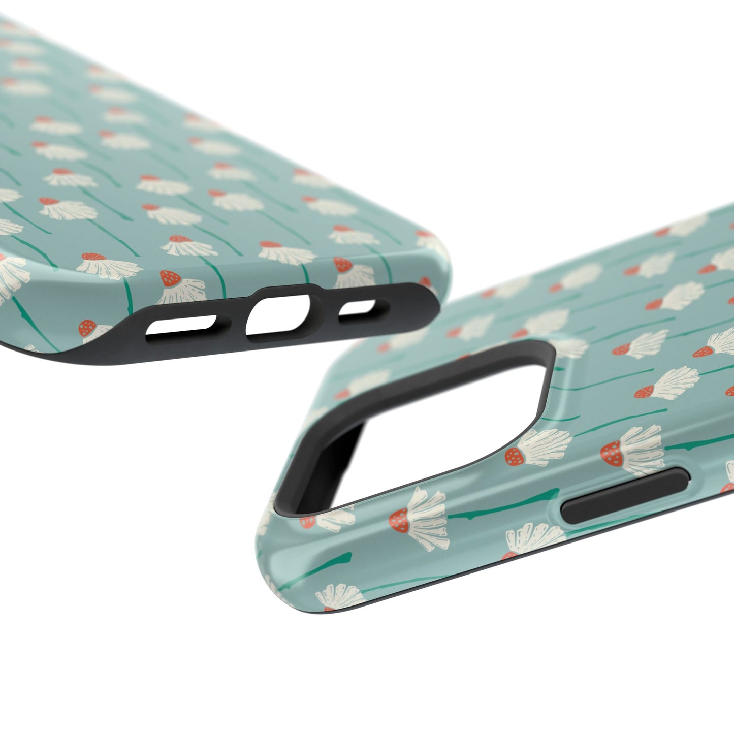 Cute White Floral Phone Case – Minimal Flower Aesthetic Case for iPhone & Samsung Galaxy