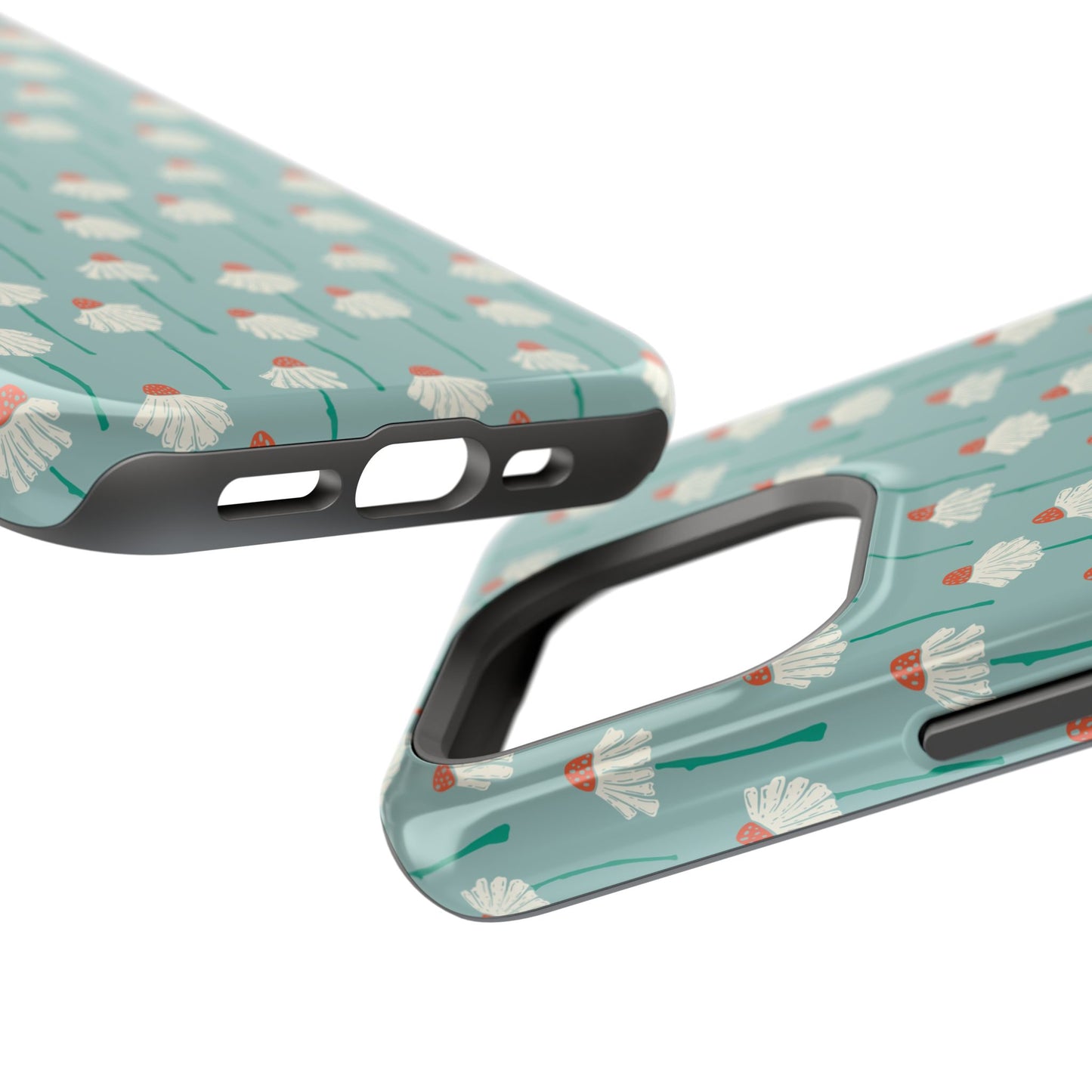 Cute White Floral Phone Case – Minimal Flower Aesthetic Case for iPhone & Samsung Galaxy