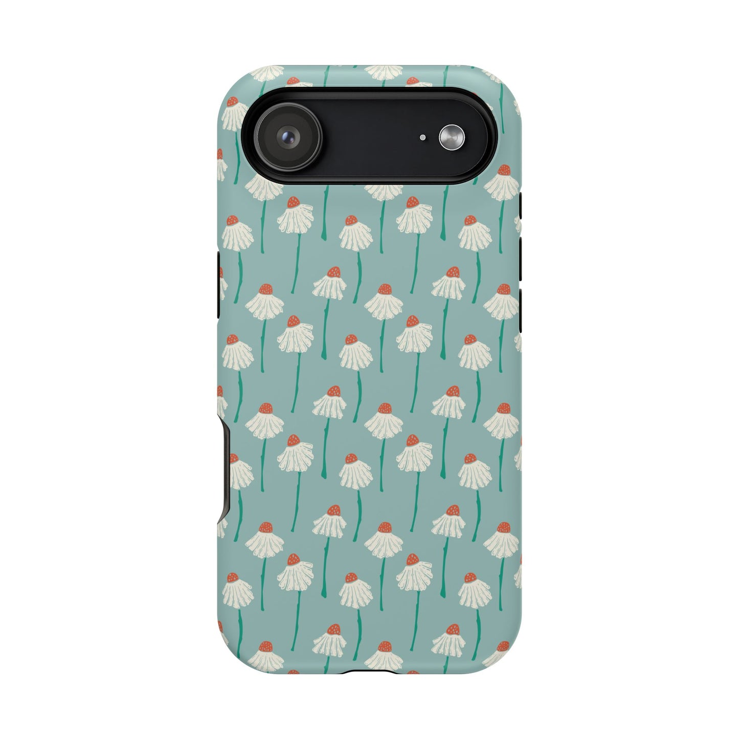 Cute White Floral Phone Case – Minimal Flower Aesthetic Case for iPhone & Samsung Galaxy